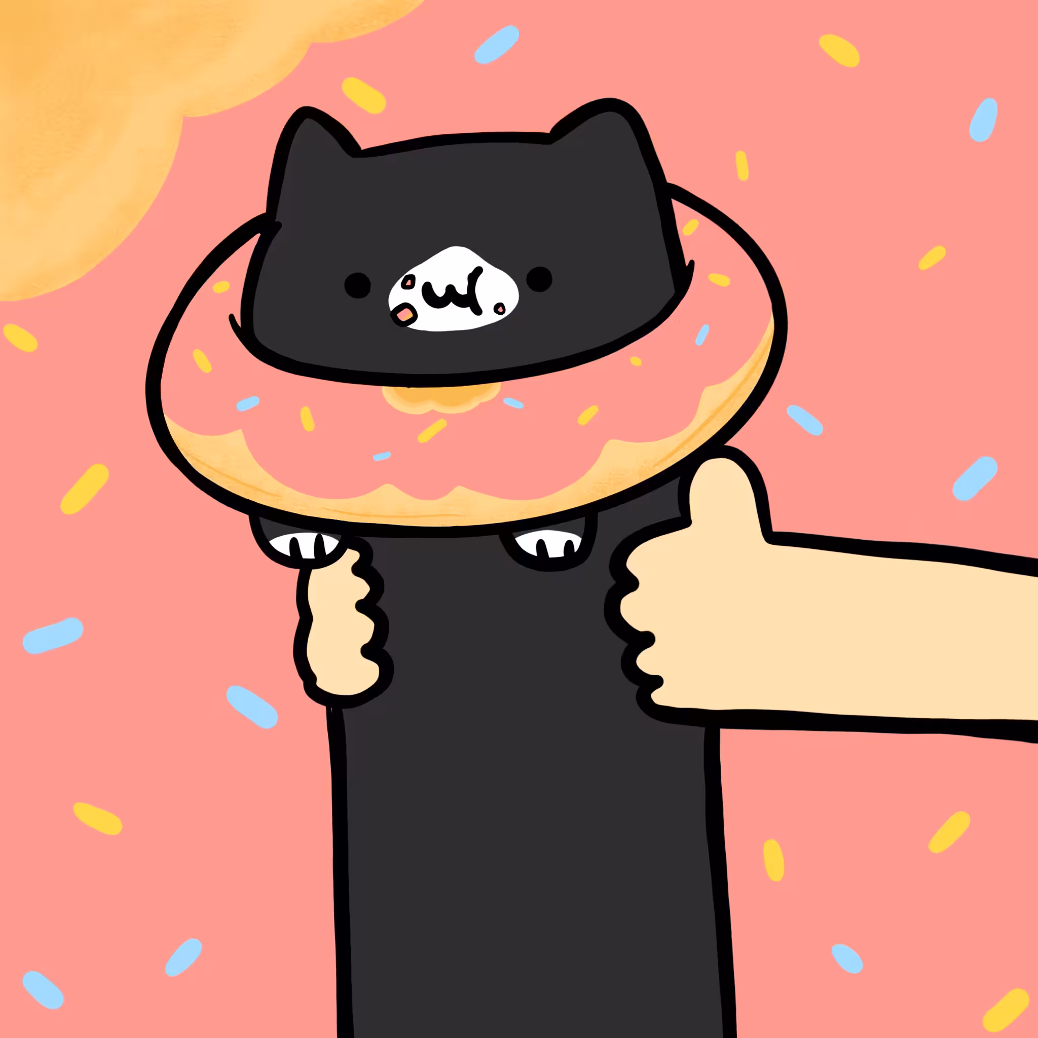  Long long Donut cat #102