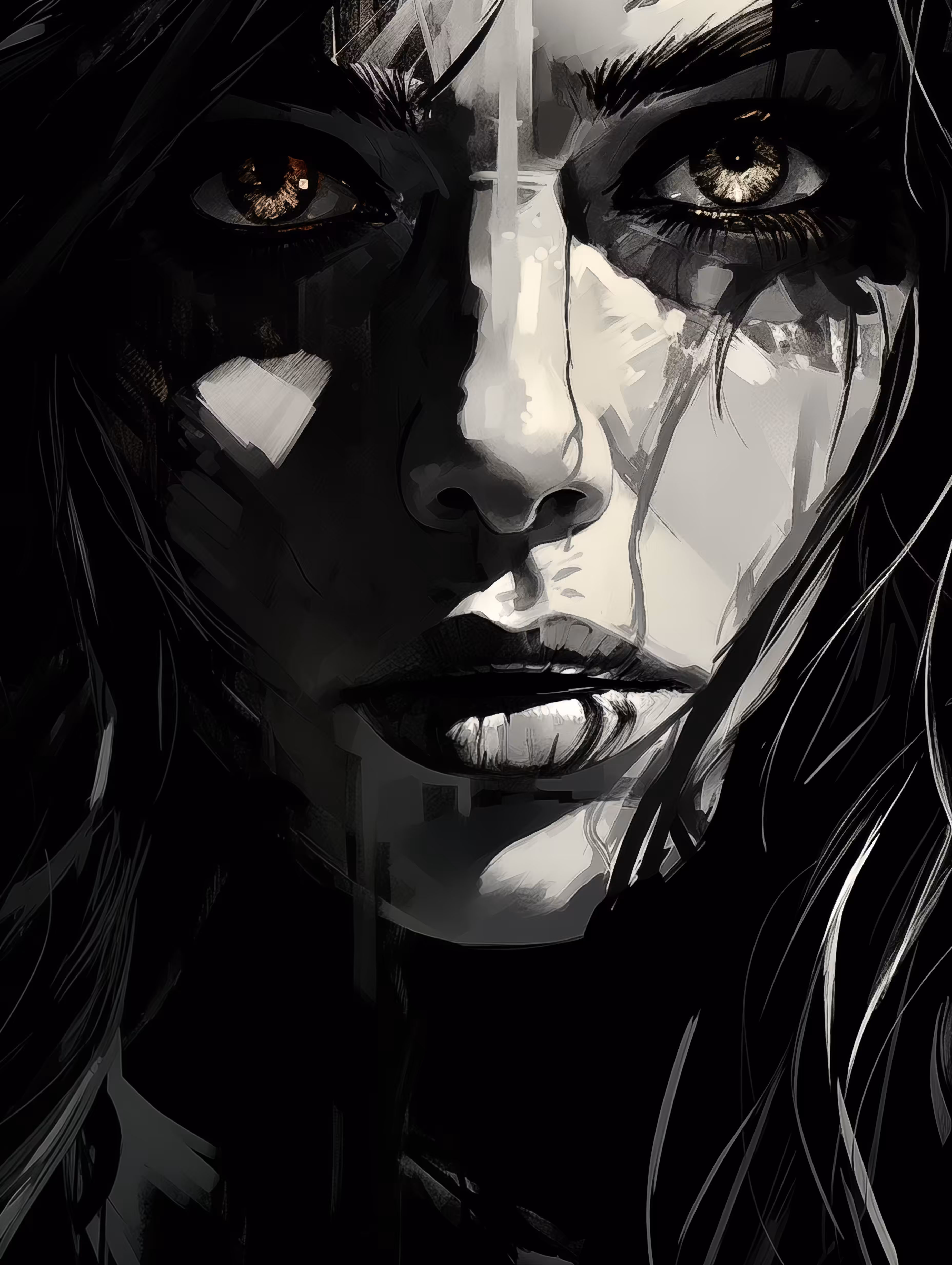 Amber eyes