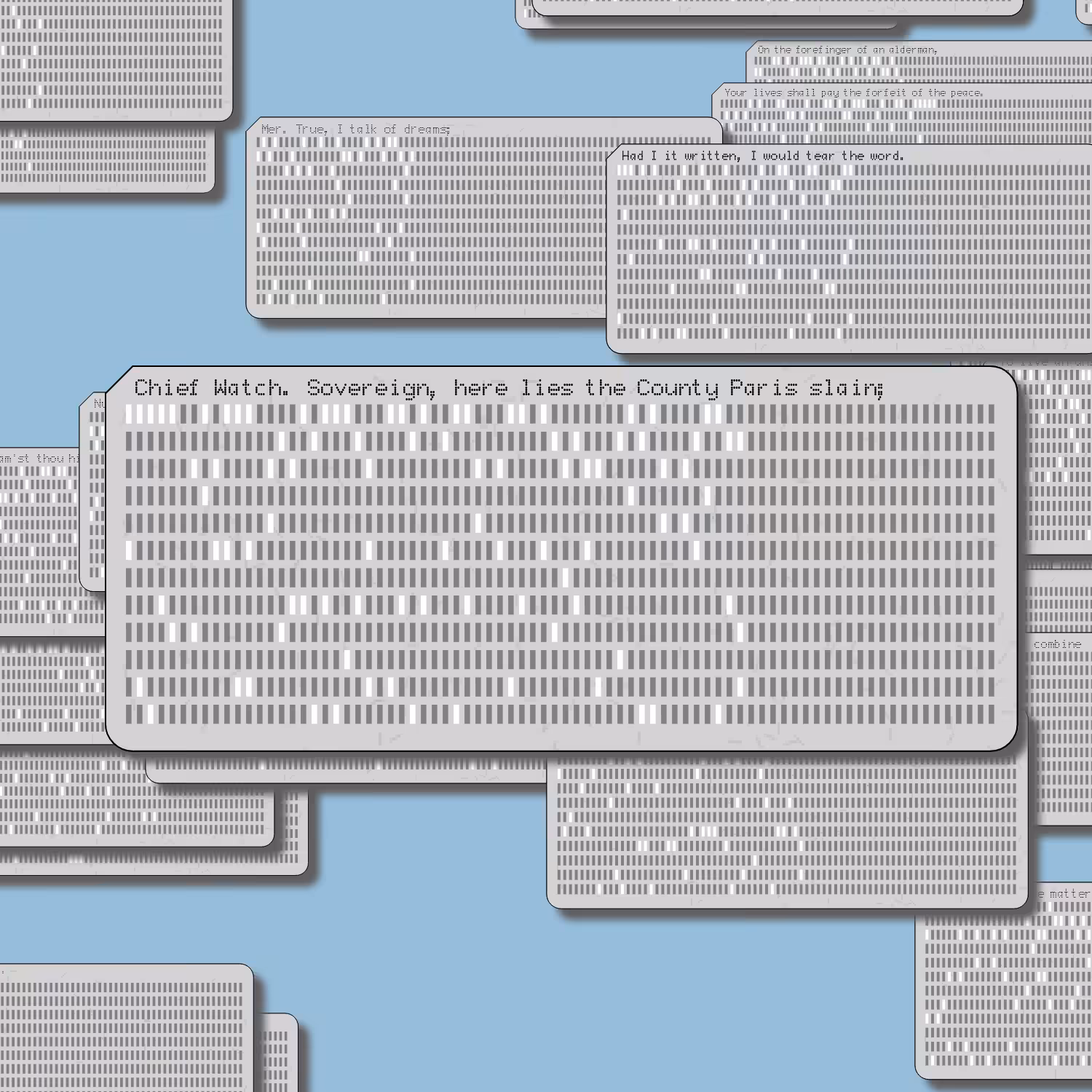 Romeo and Juliet on Punched Cards (Free) #108