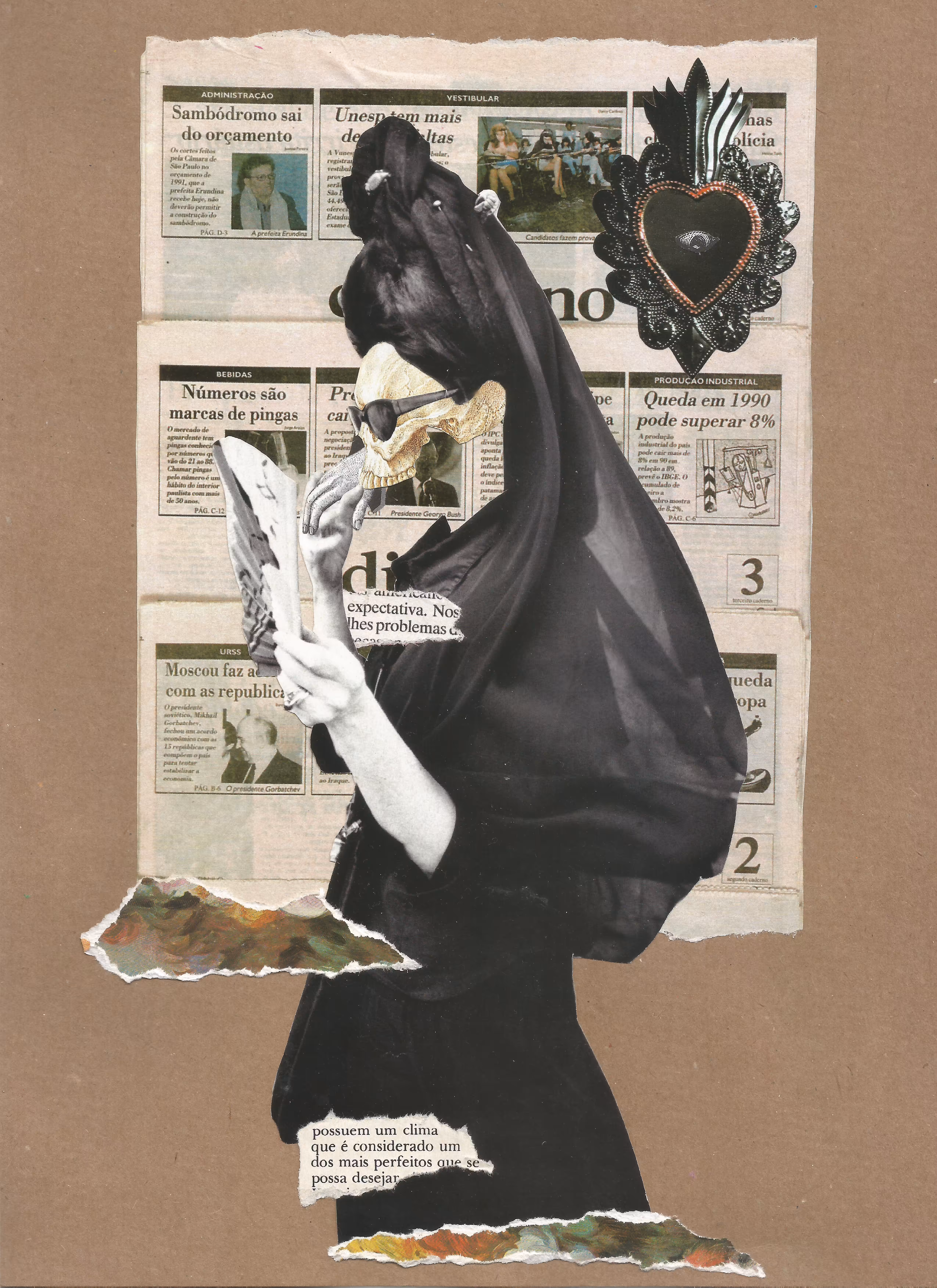 Handmade Collages: A morte é notícia 