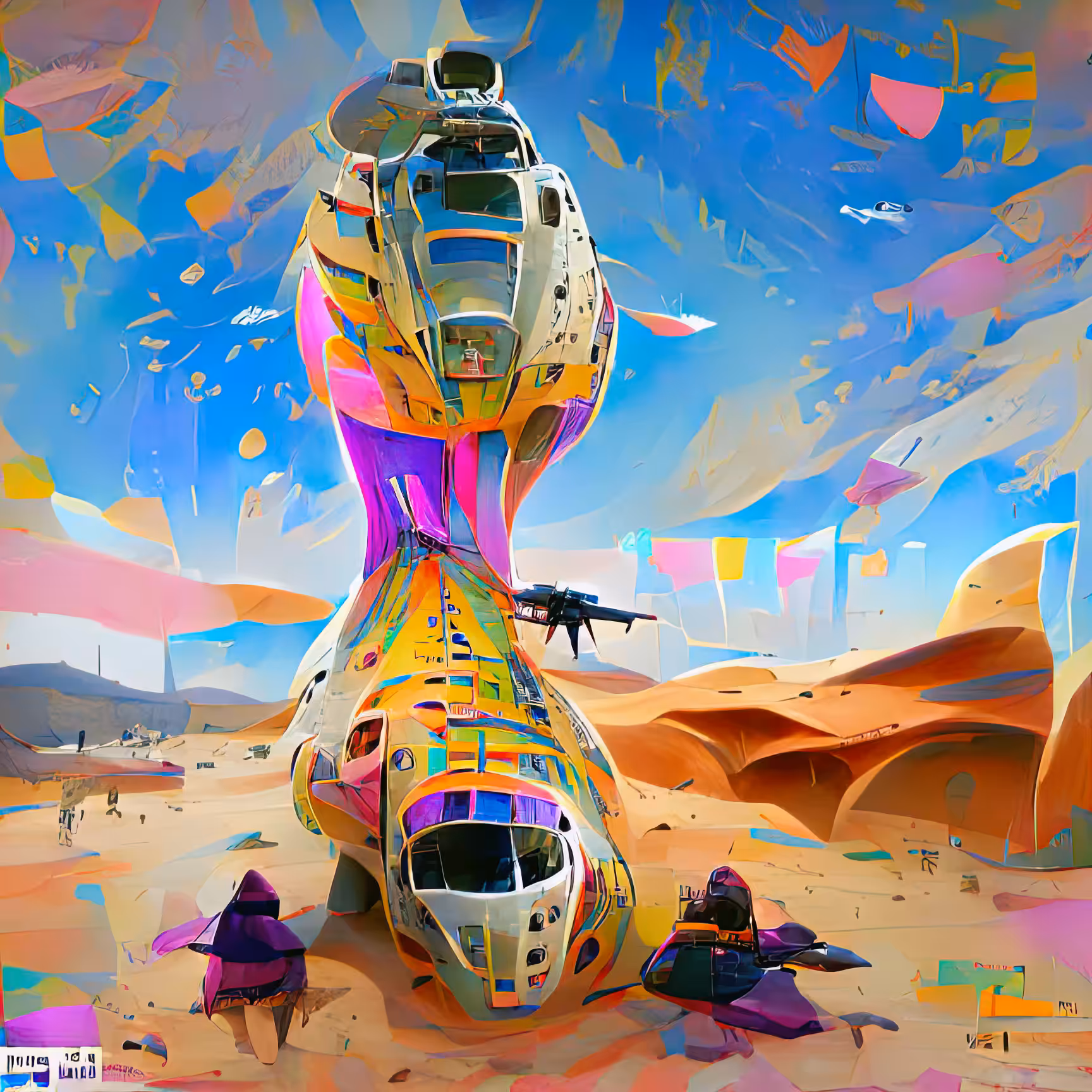 Anne Spalter AI Spaceships: Desert Frigate 437/501