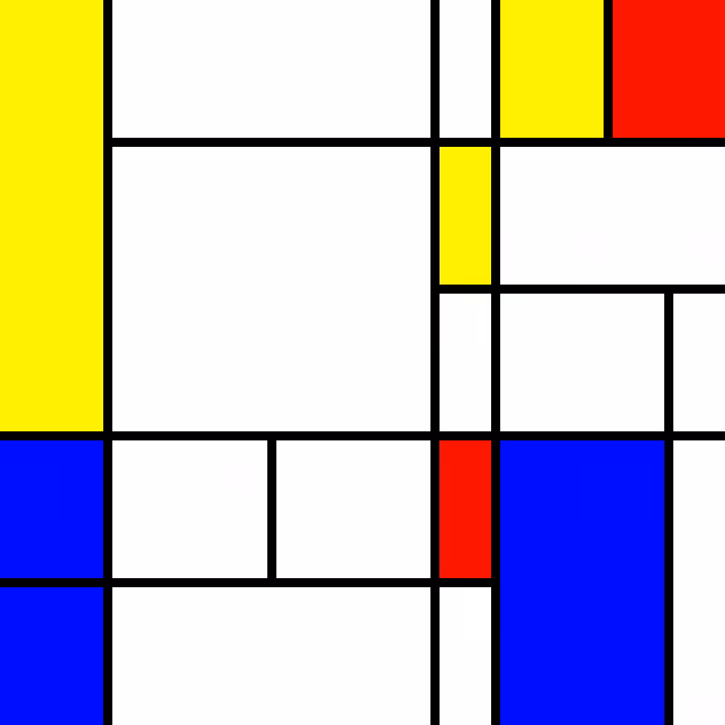 compositioninredblueandyellow.art, (NFT) #117
