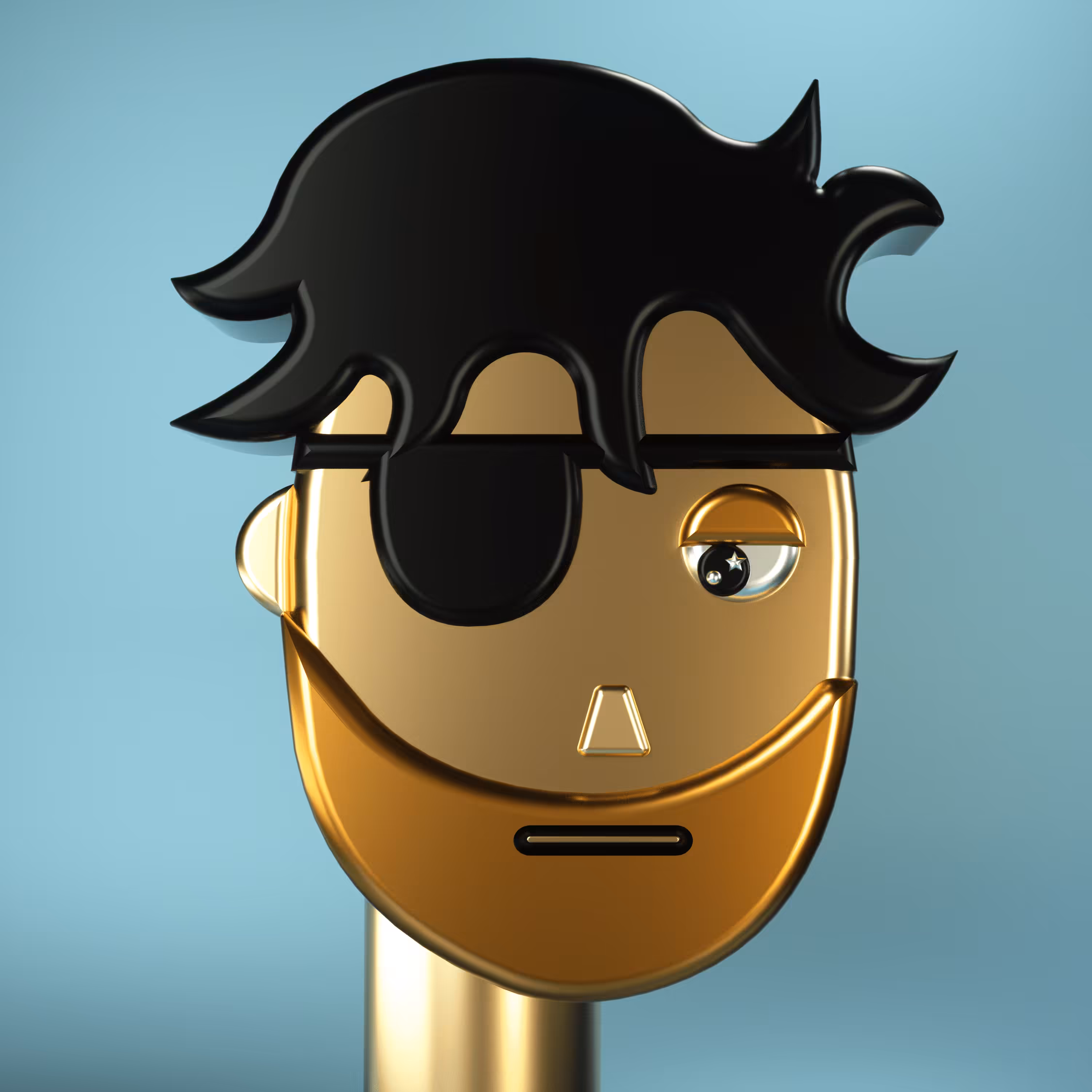 3D Chrome Punk #0556