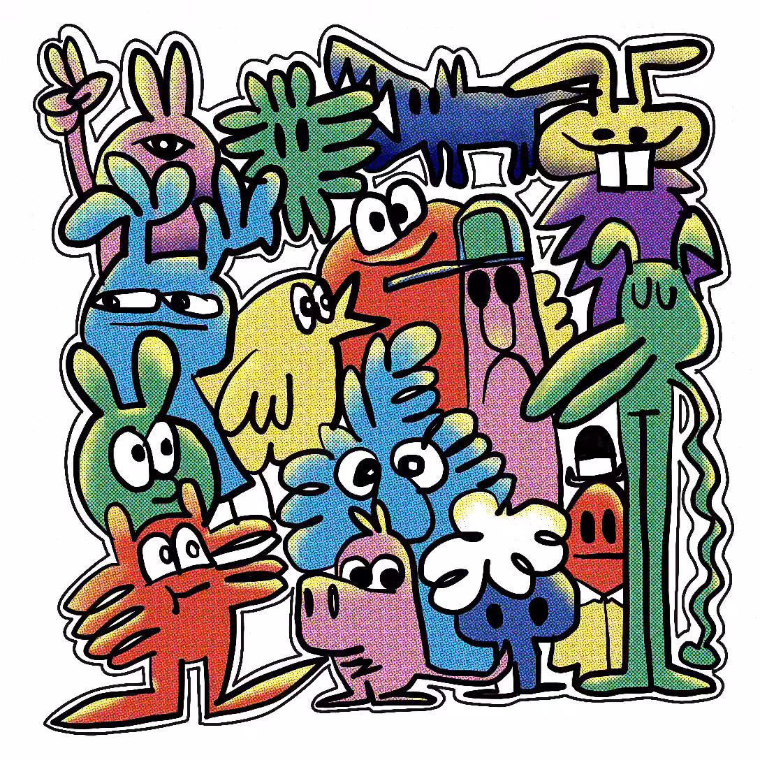 A Doodle I Drew on my iPad "People"