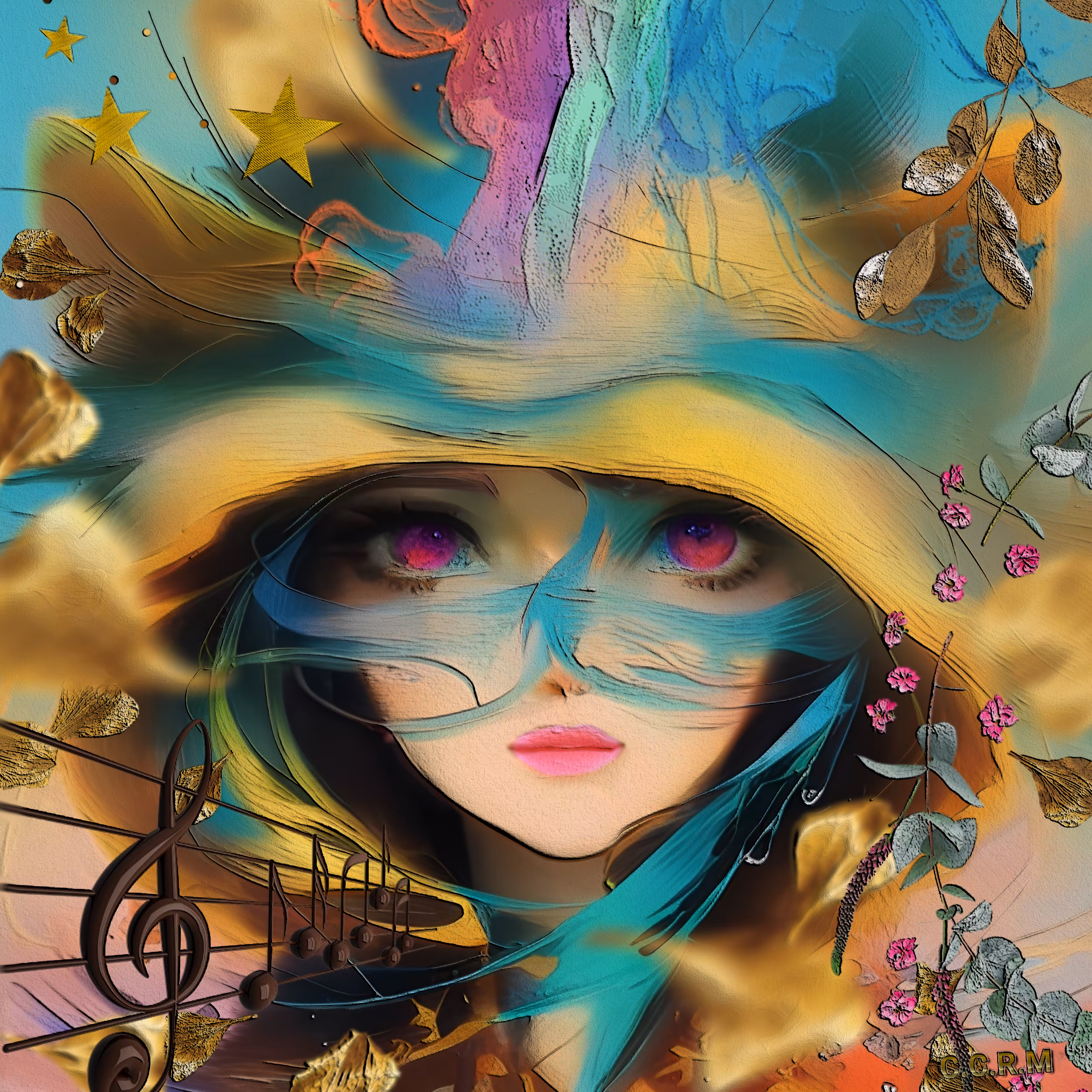 Digiltal  Art Rostros: Sueños Inocentes.