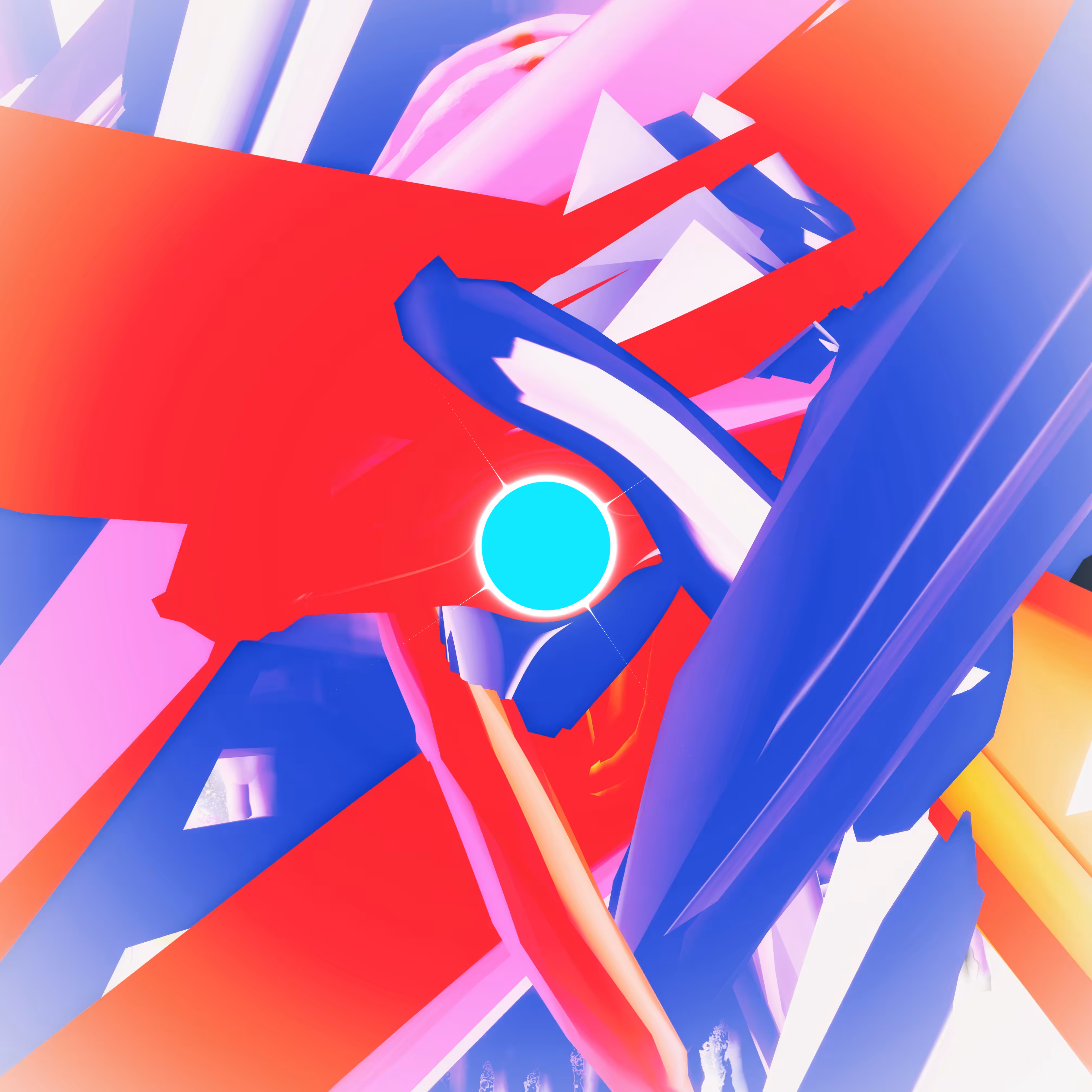 Untitled Glitch Hand Painting & a Pale Blue Dot