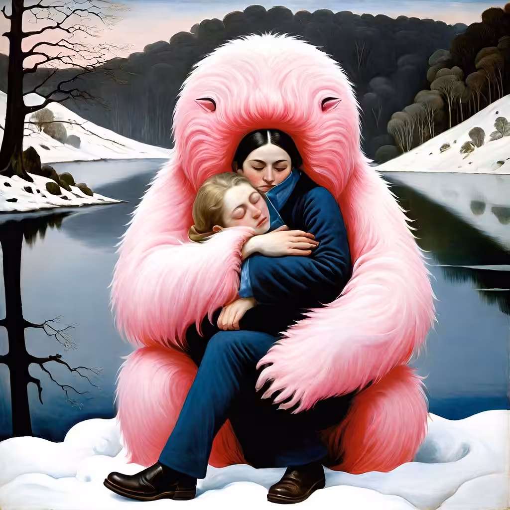 FROM SPAM TO SLOP - SPAM ART: Cradled in the Only Lap That Matters