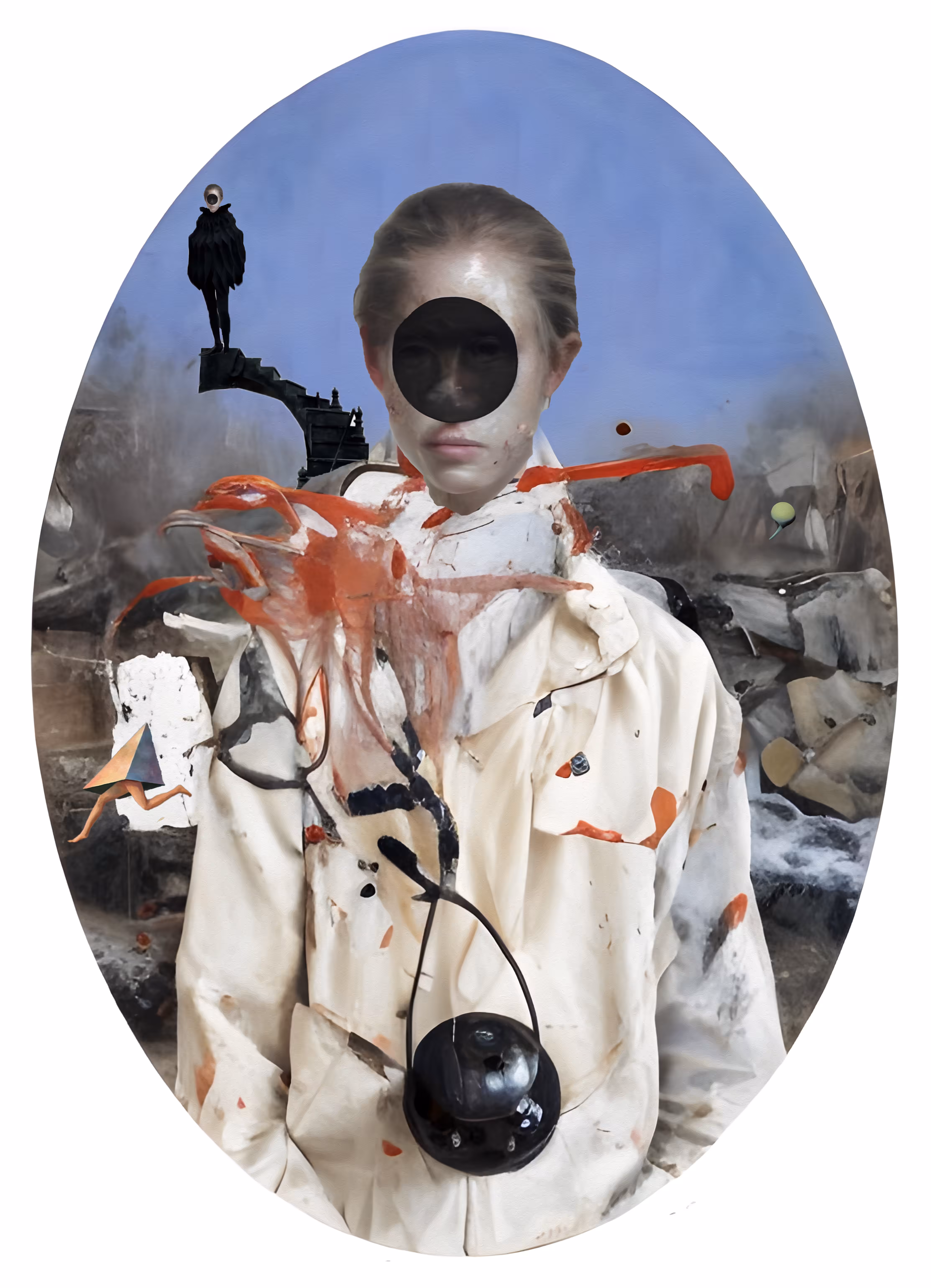 "Mind and Non-Being: Portrait of a Woman with Symbols of Transcendence"