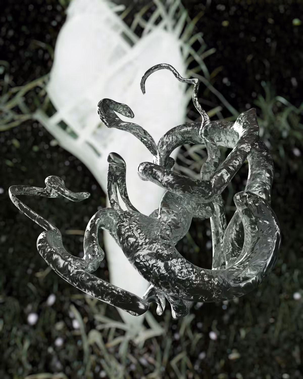 Biomorphic Totem: Alien Grassland