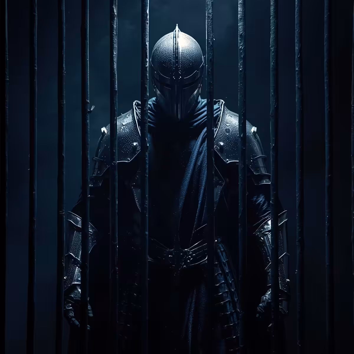 Knight behind bars