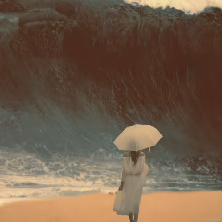 Serene Amidst the Surge