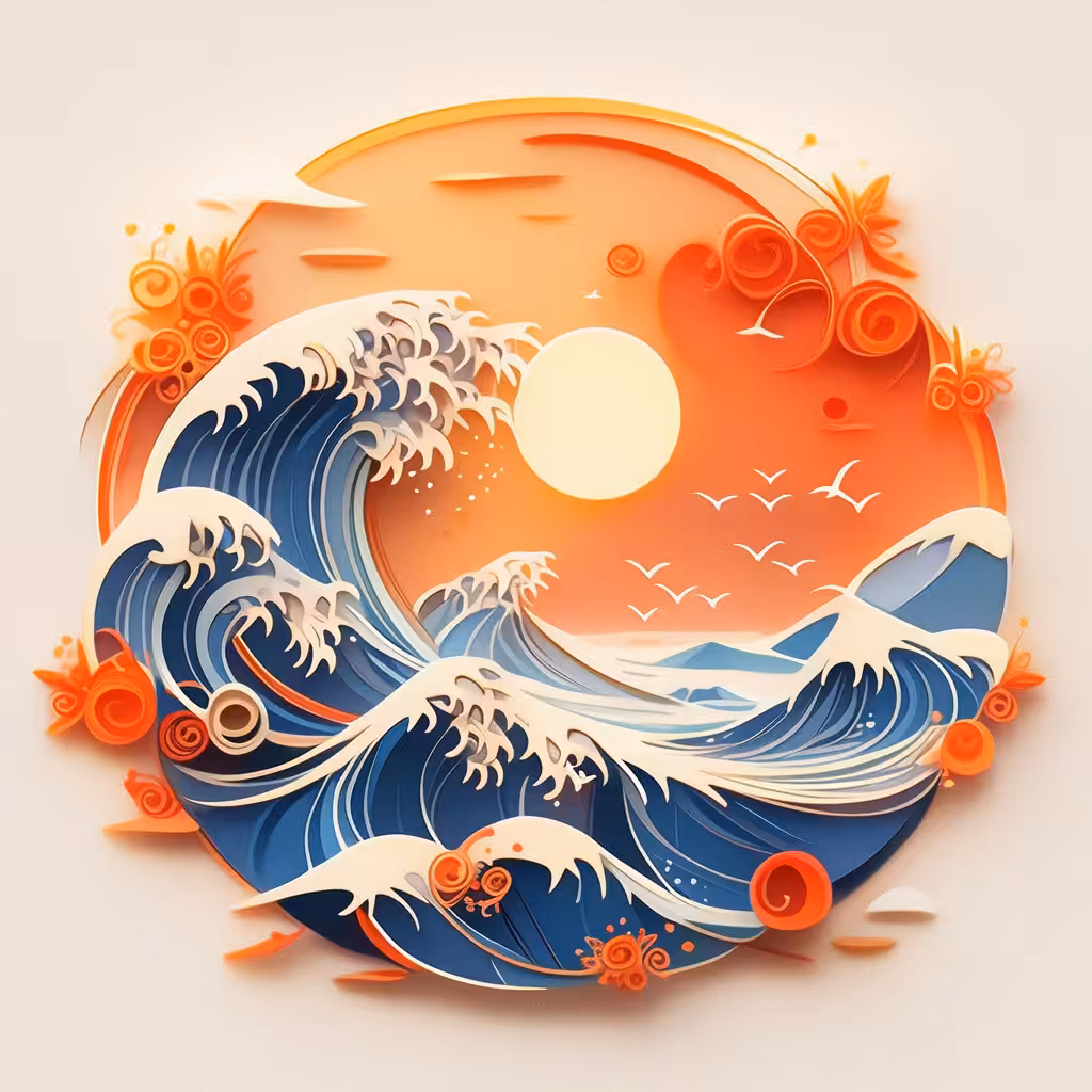 Roaring waves