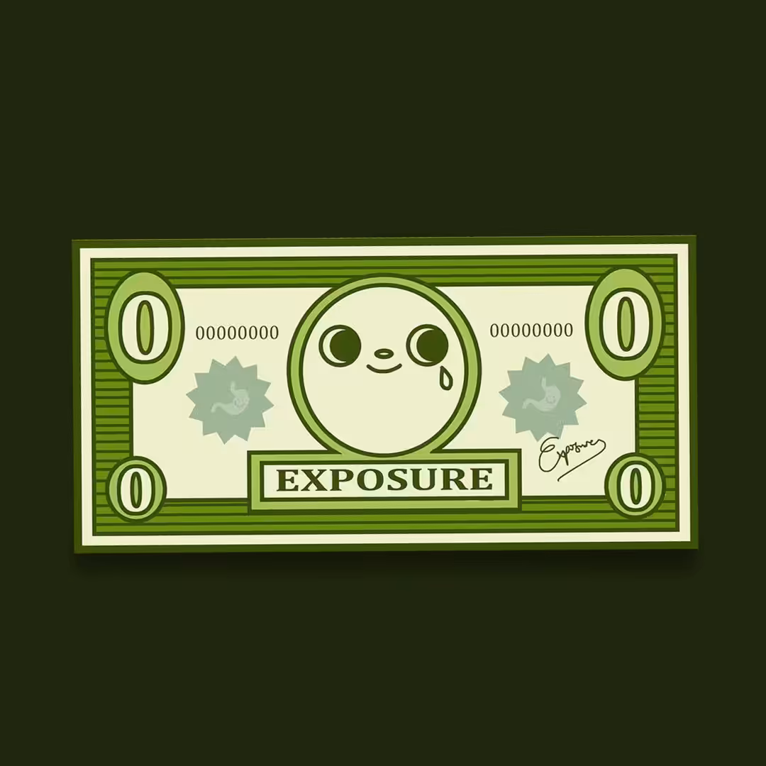 Exposure Dollar Bill (Front view)