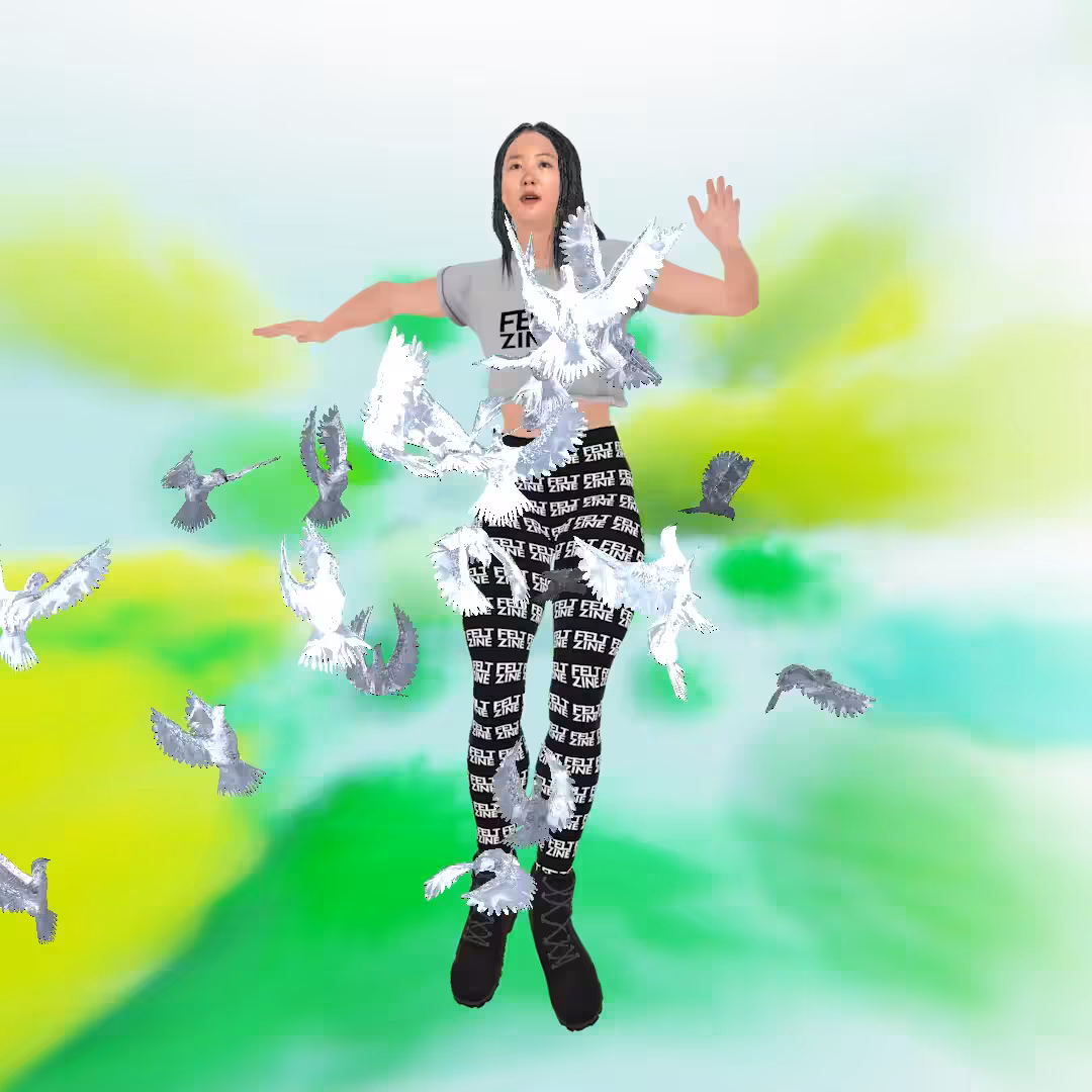 Cloud #13: The Waste Sky Logo Character With the Doves.