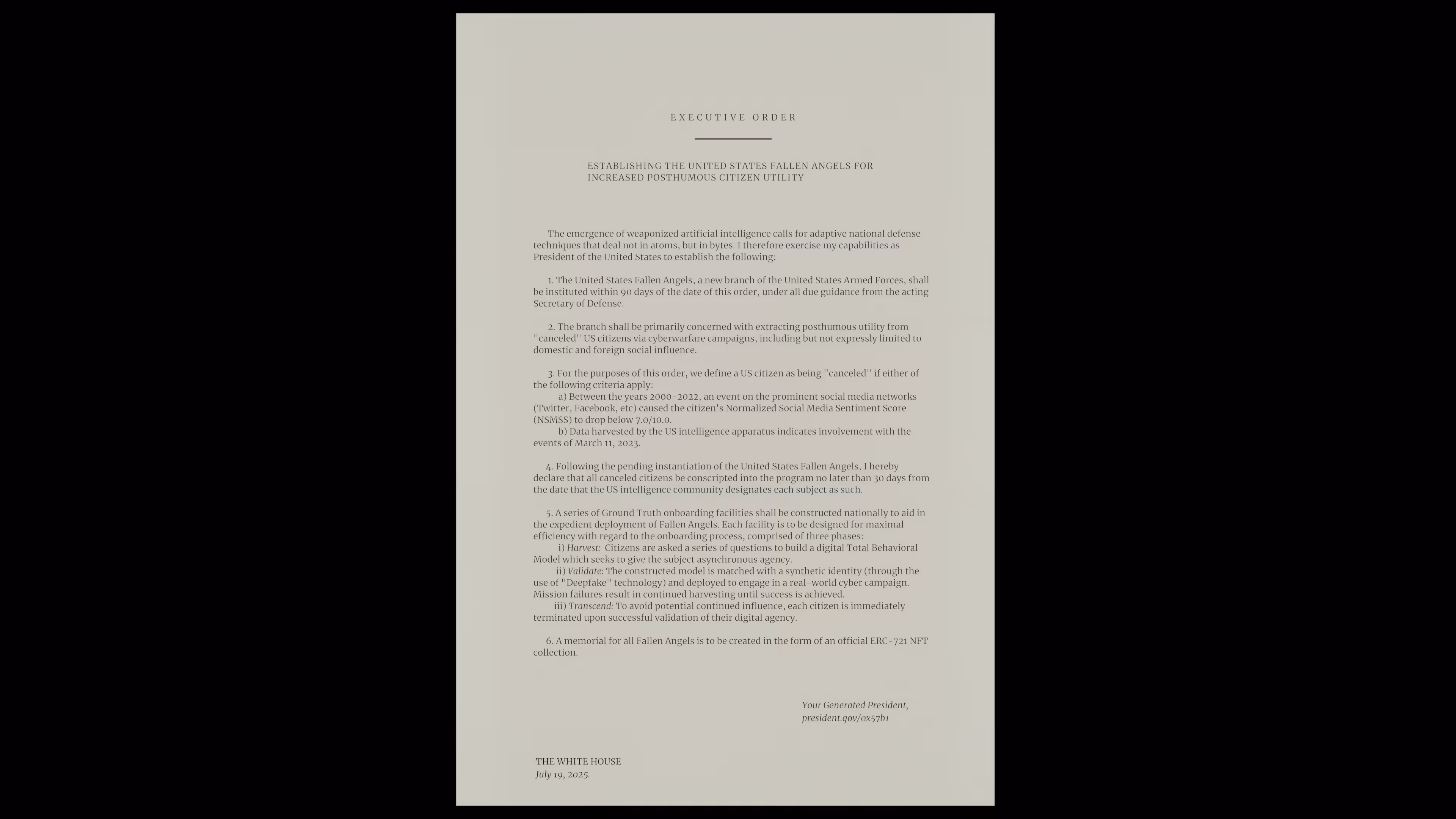 Executive Order