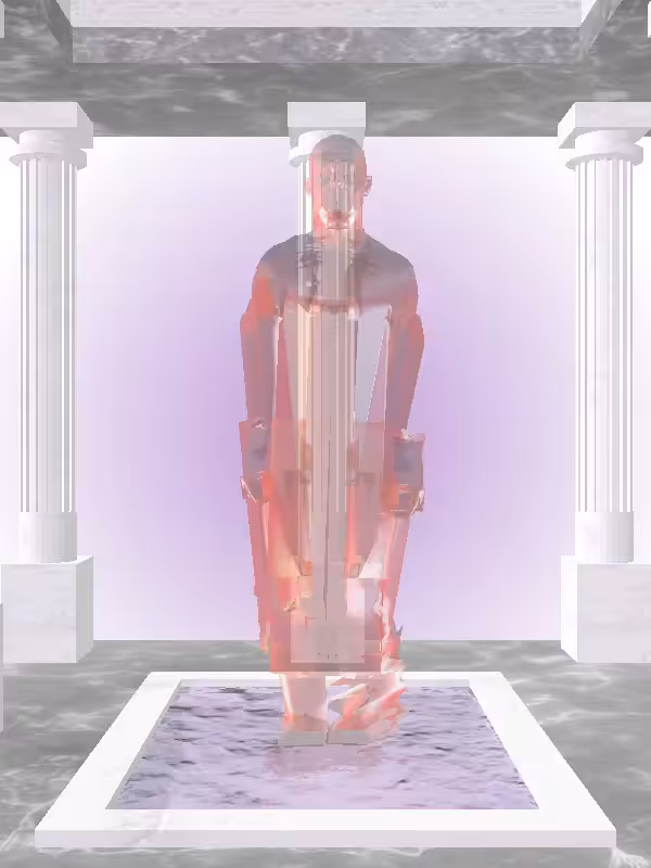 HeavenComputer: The Fading Jumping Bright Red Man #862