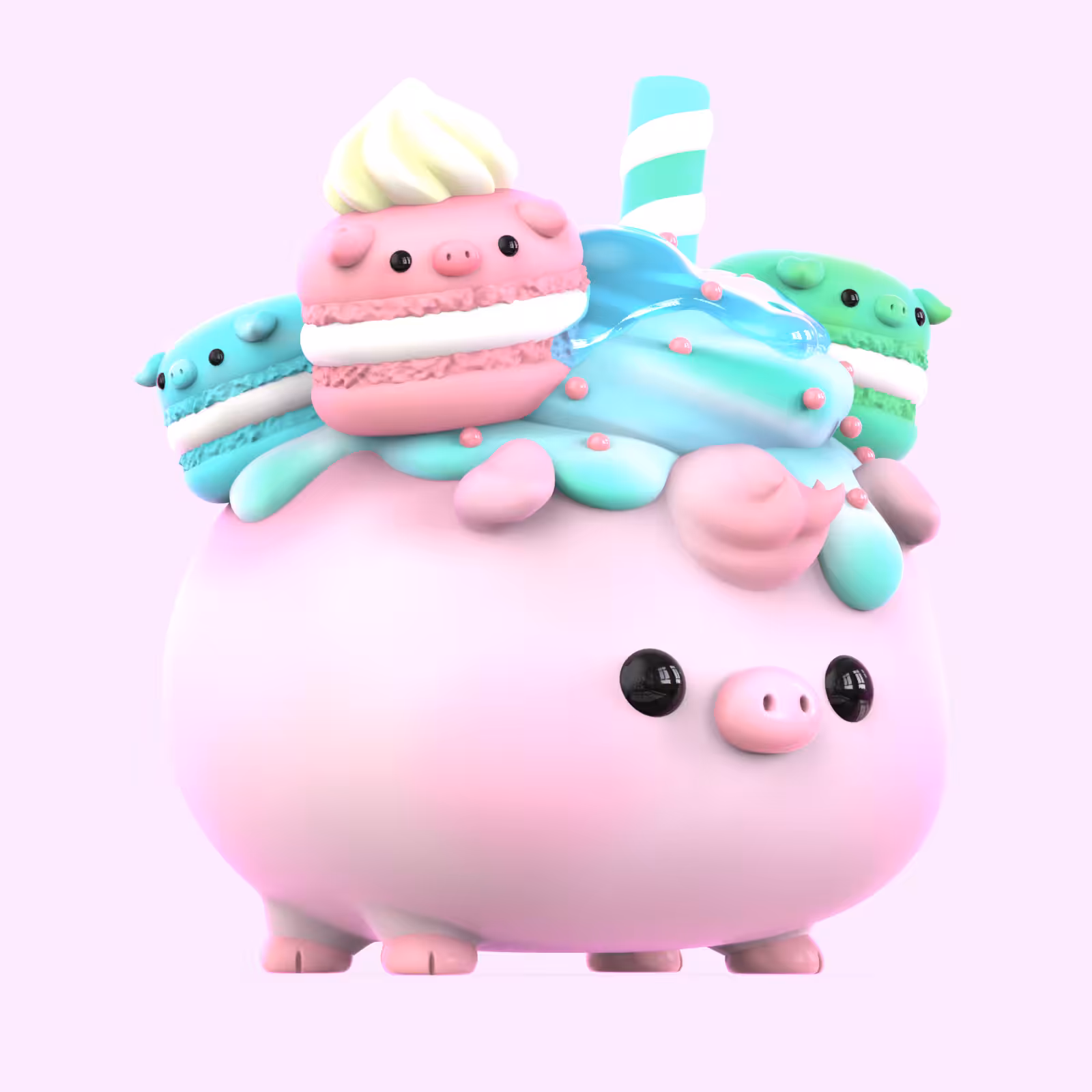 012 Booka : Macarone Cupcake