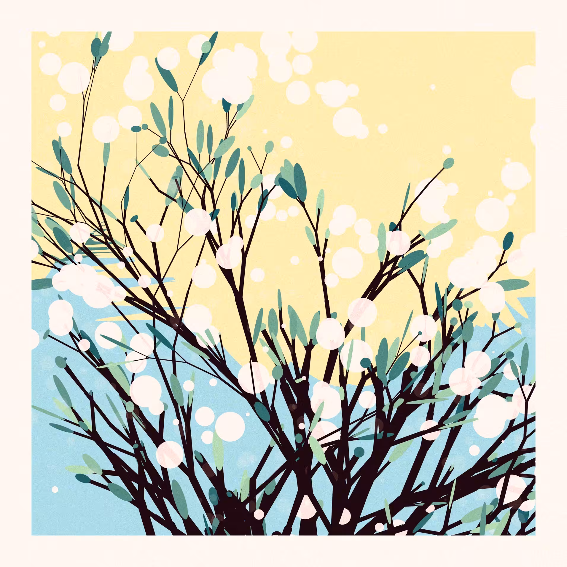 The Blossoms Behind the River