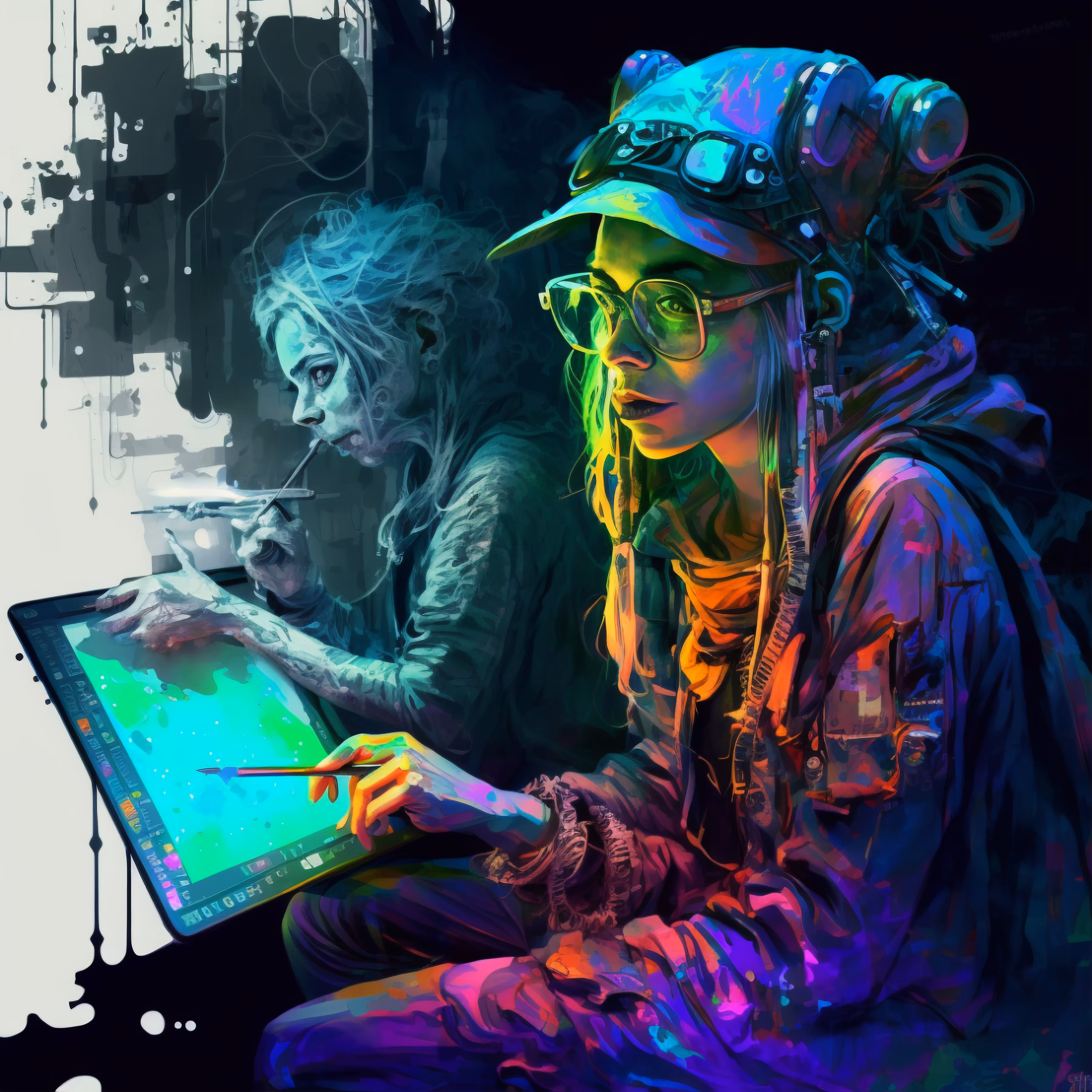 Digital  drawing: ...Reflexion... #4