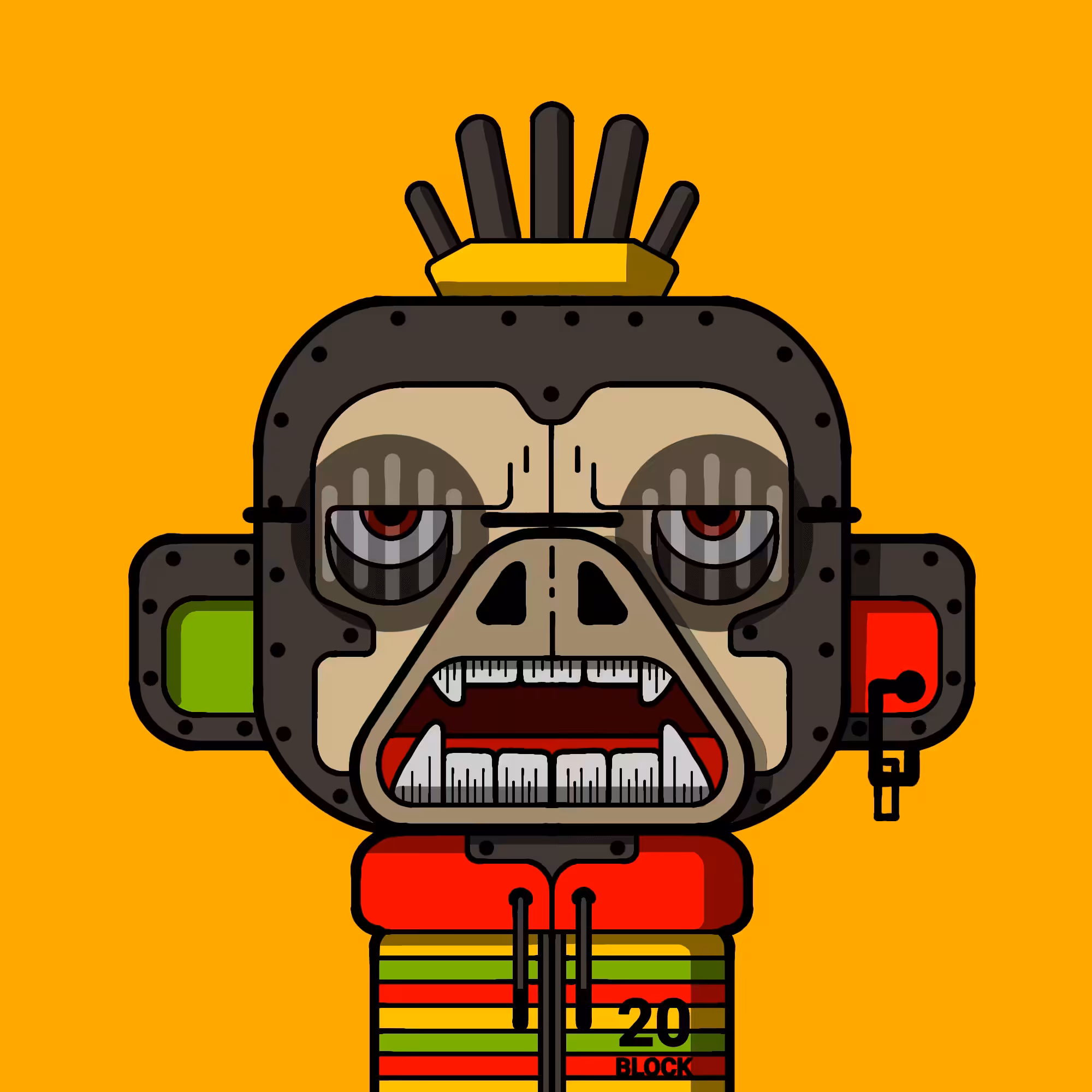monkey block #020