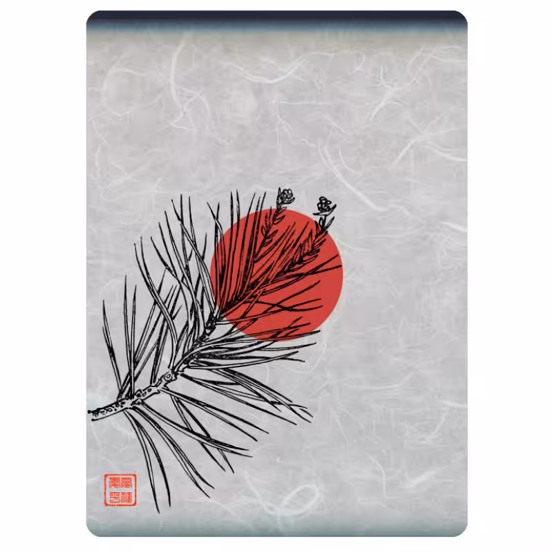 Zen flower card #24