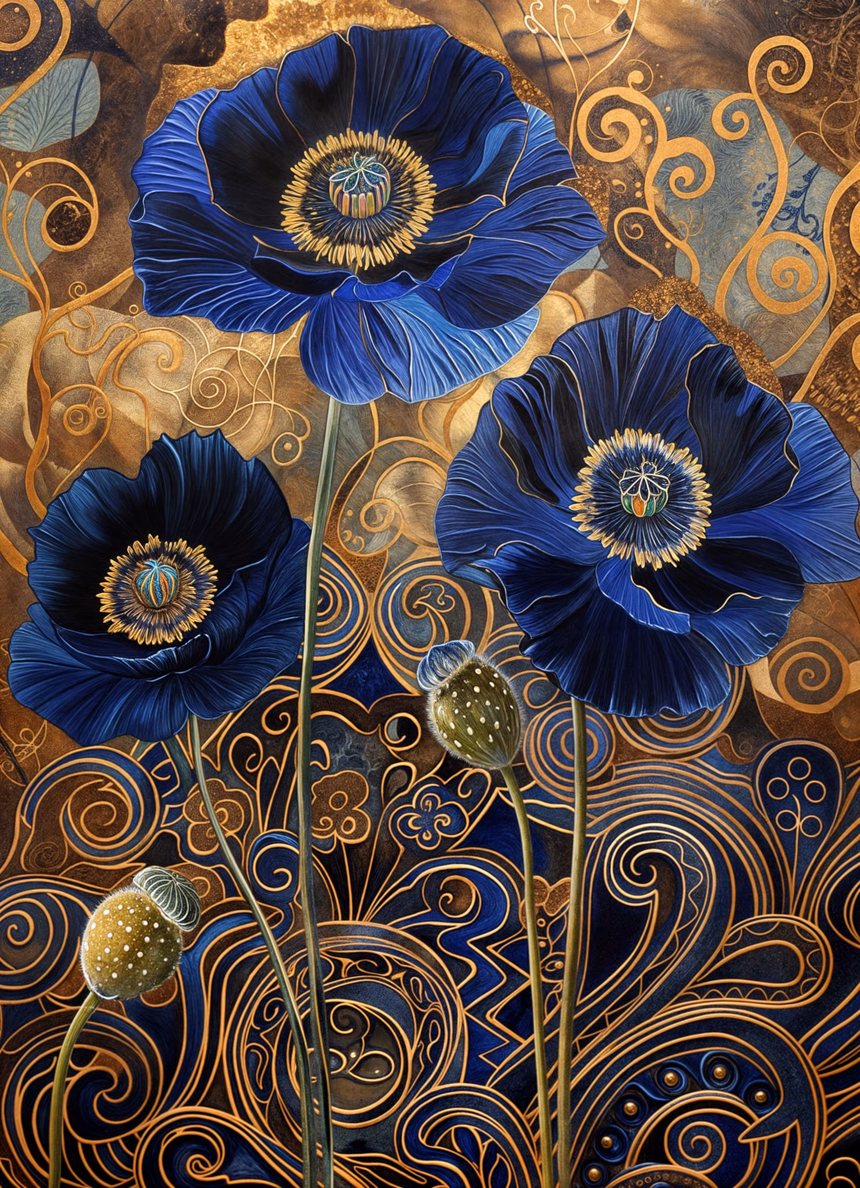 Blue Poppies