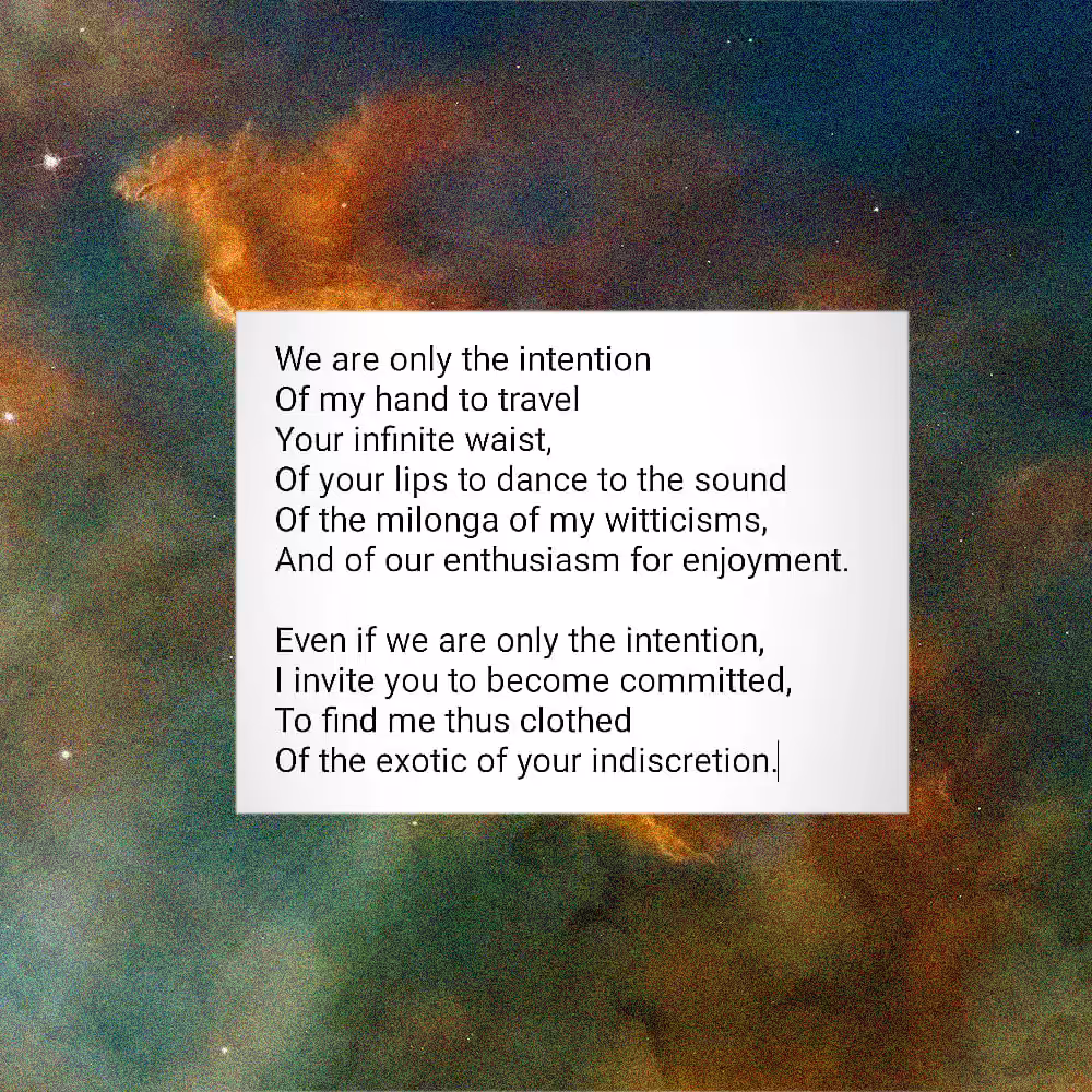 We are only the intention