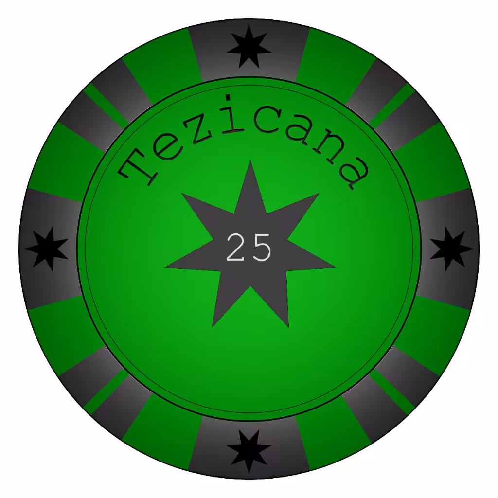 Green Tezicana Casino Chip - 25