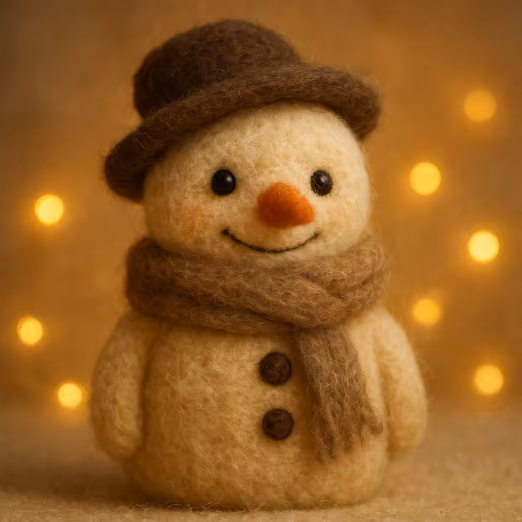 Felt Snowman Artwork