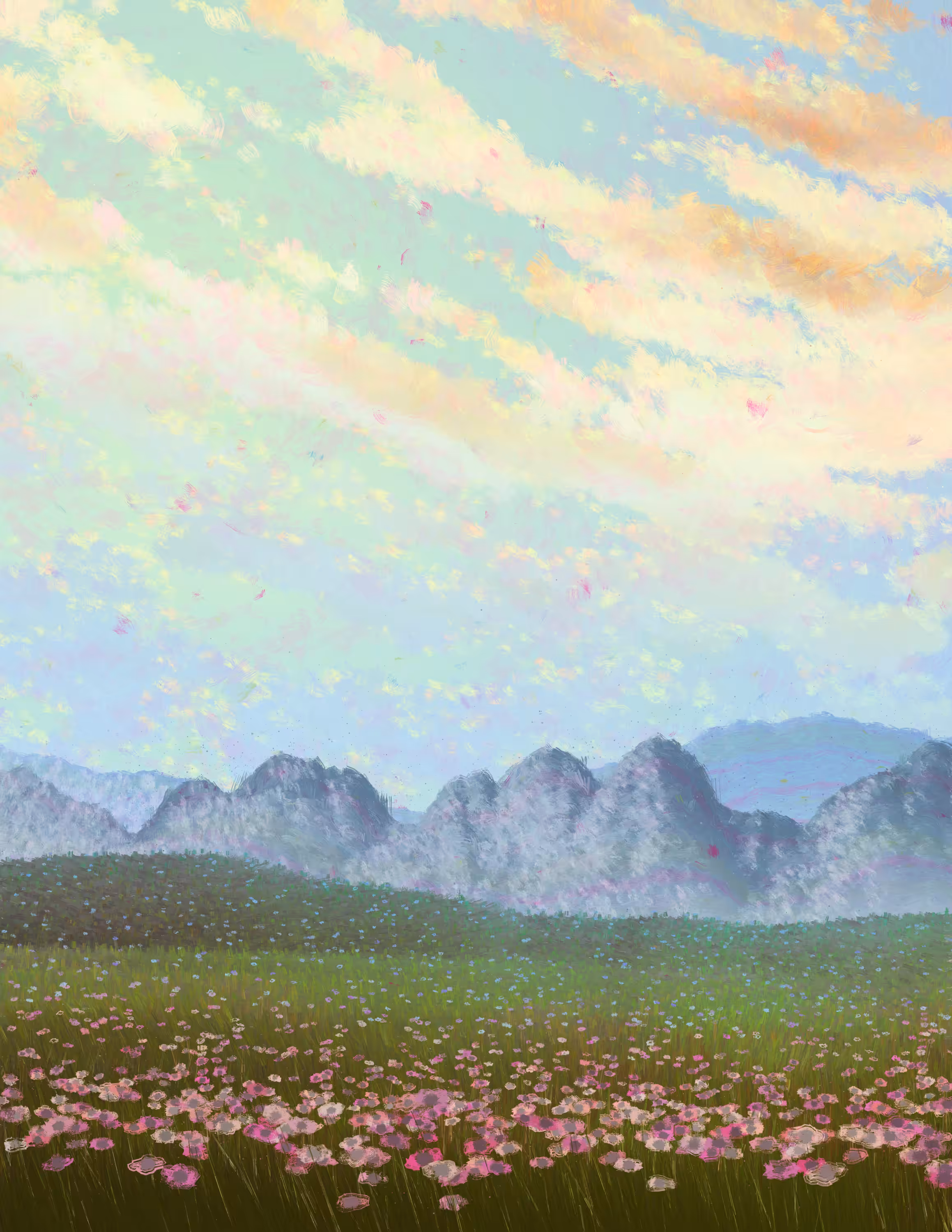 Pink Flower Field, Part 2