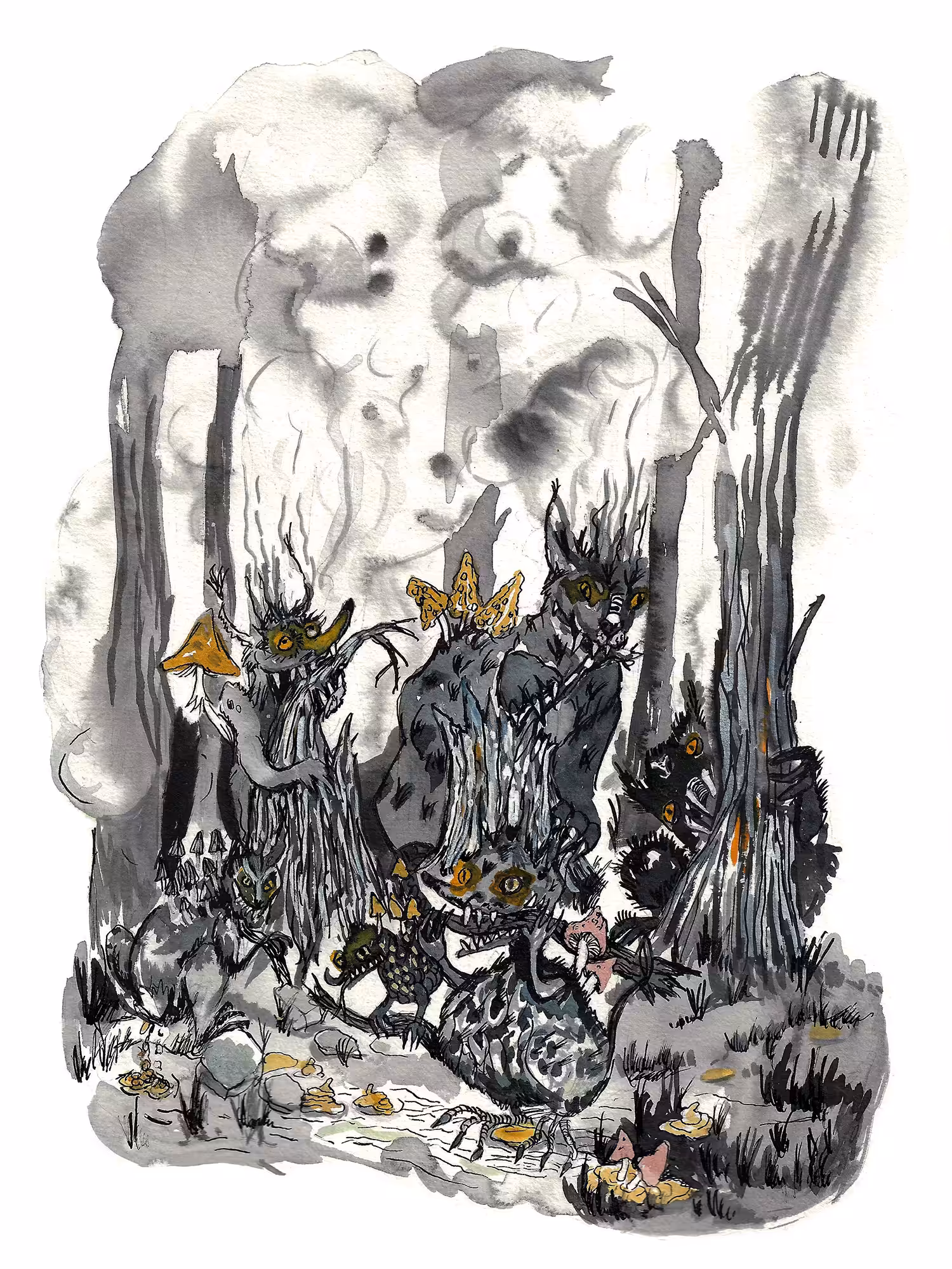 Charcoal Monsters