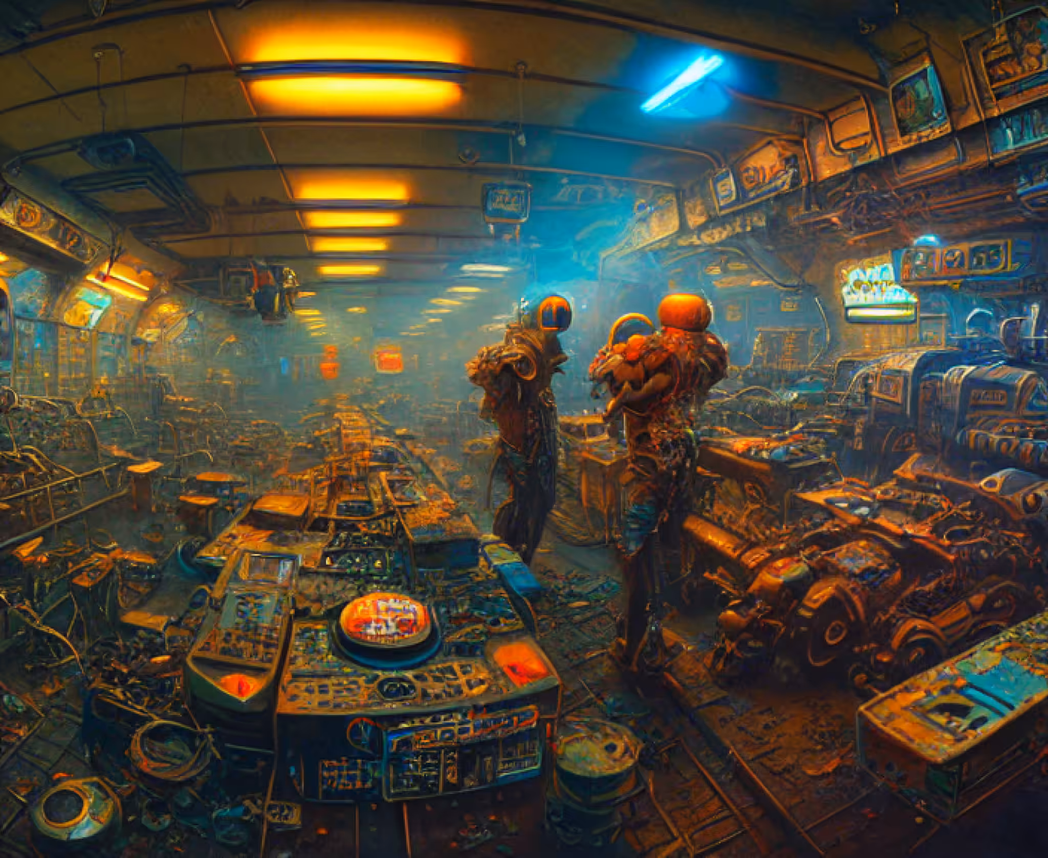 Cyberjunk universe: Music store