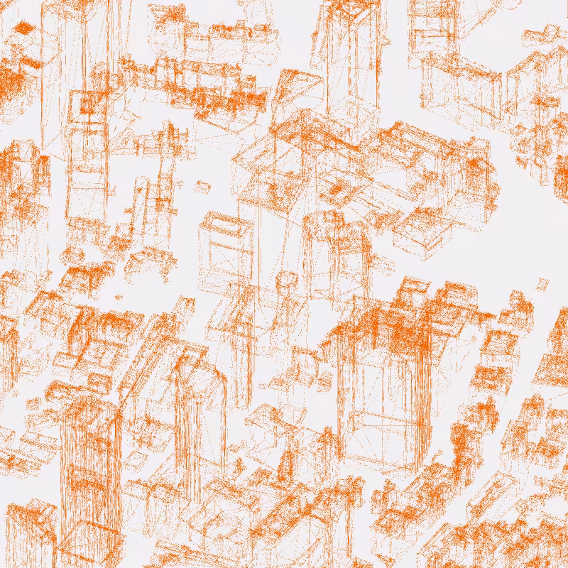 Algorithmic Drawing: Minato City Tokyo #92