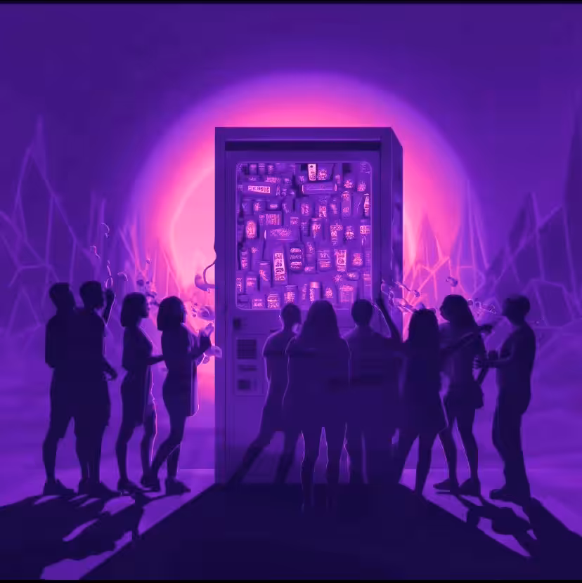 Gather Around The Machine (Purple and Pink Variant)