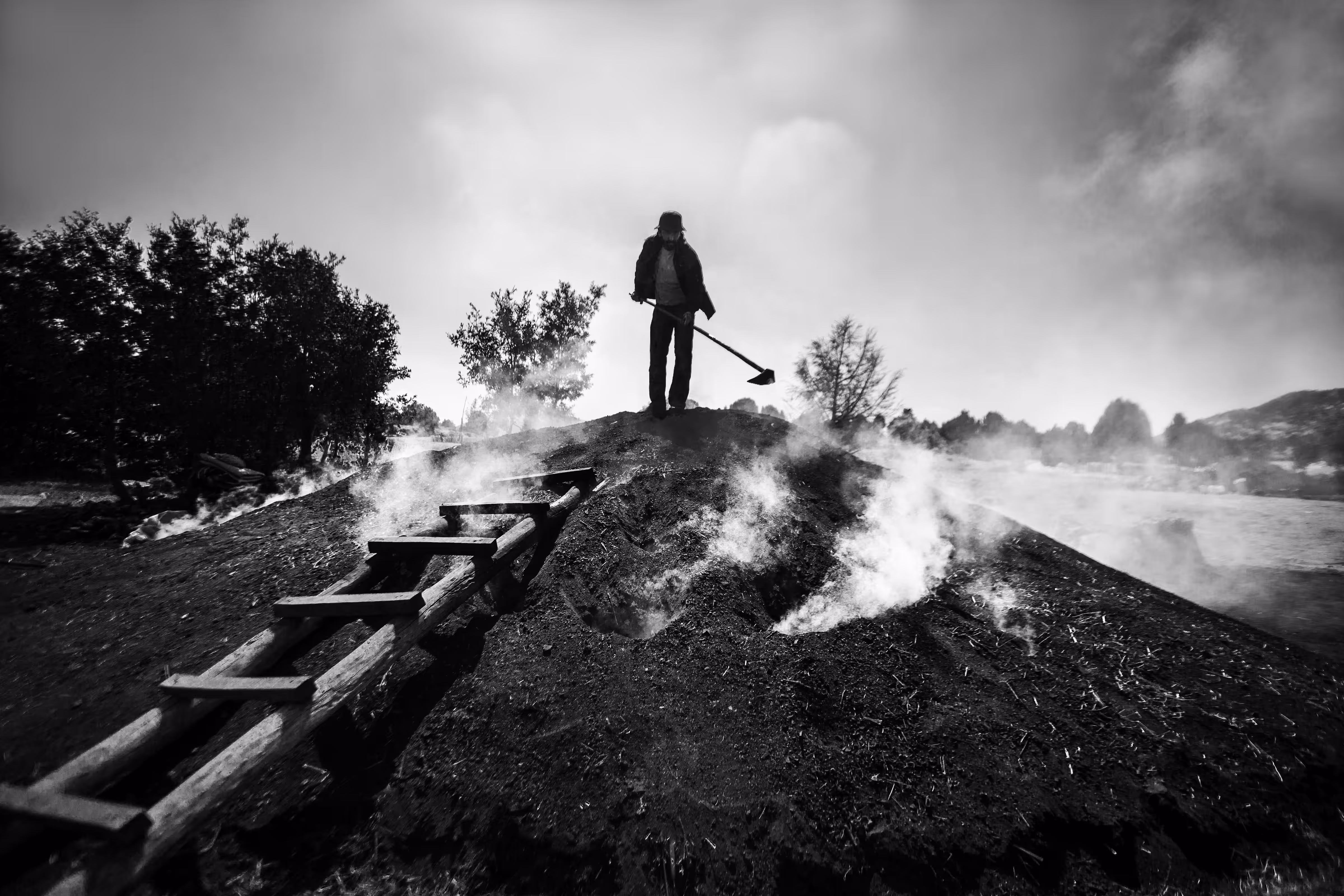 Charcoal worker