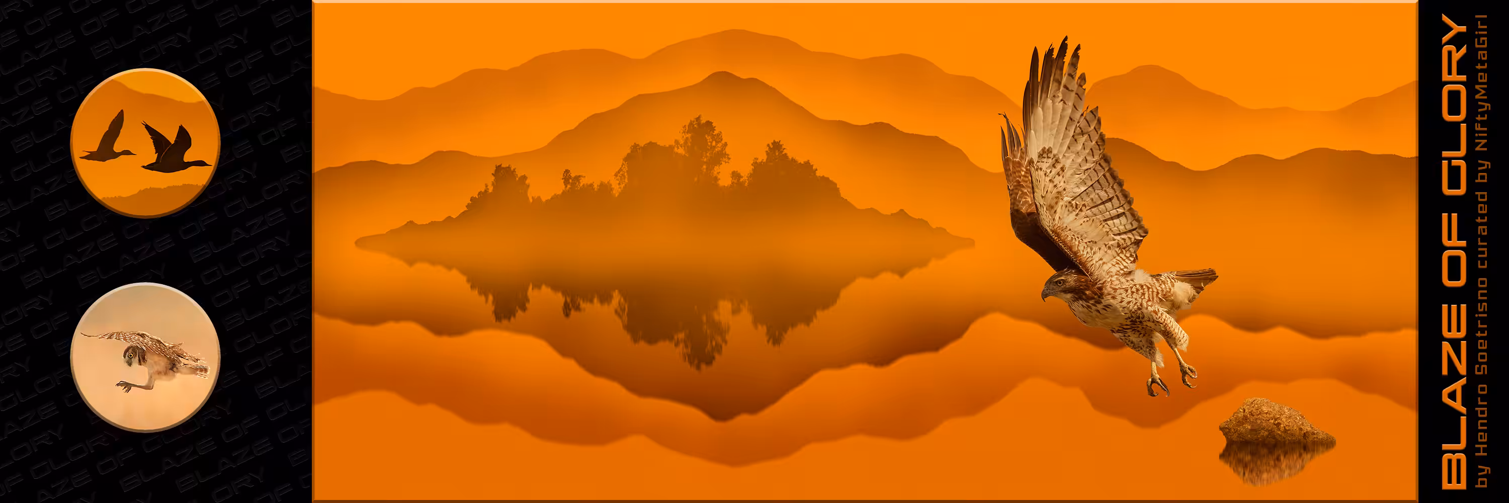 Blaze of Glory Banner by Hendro Soetrisno curated by NiftyMetaGirl