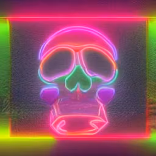 Neon Skull
