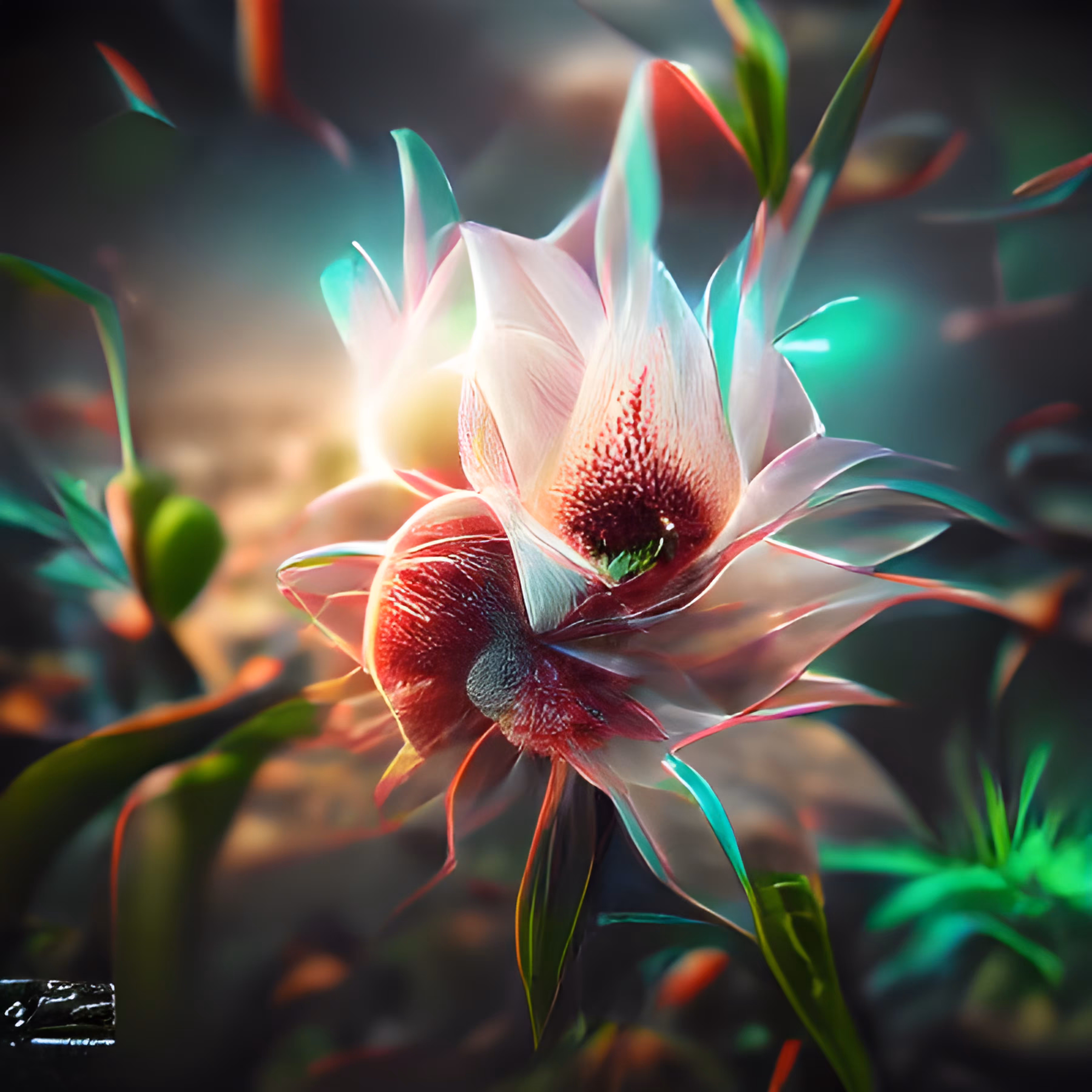 Cyber florals #006 - Hibiscurse
