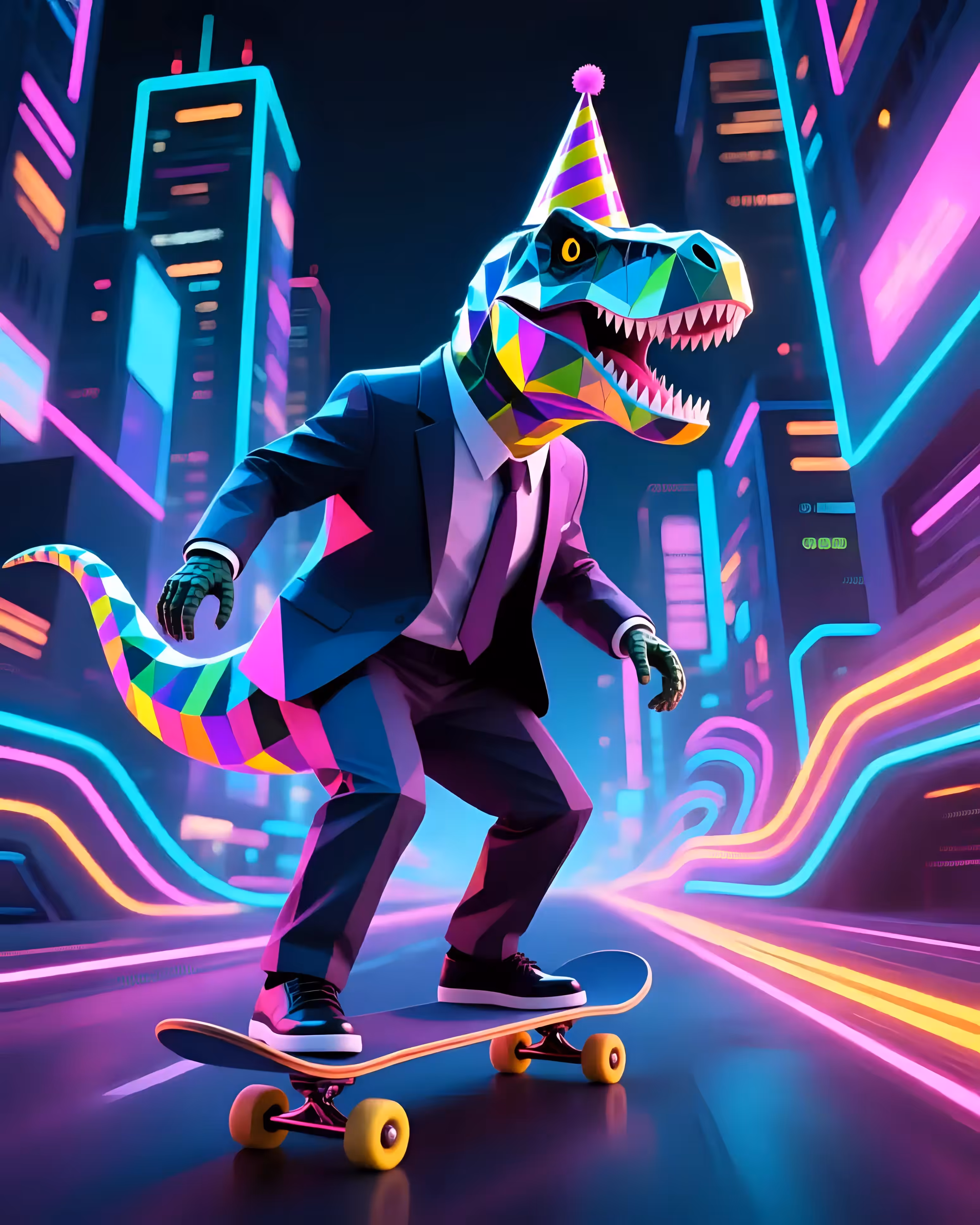 Dino Skateboard Dude 