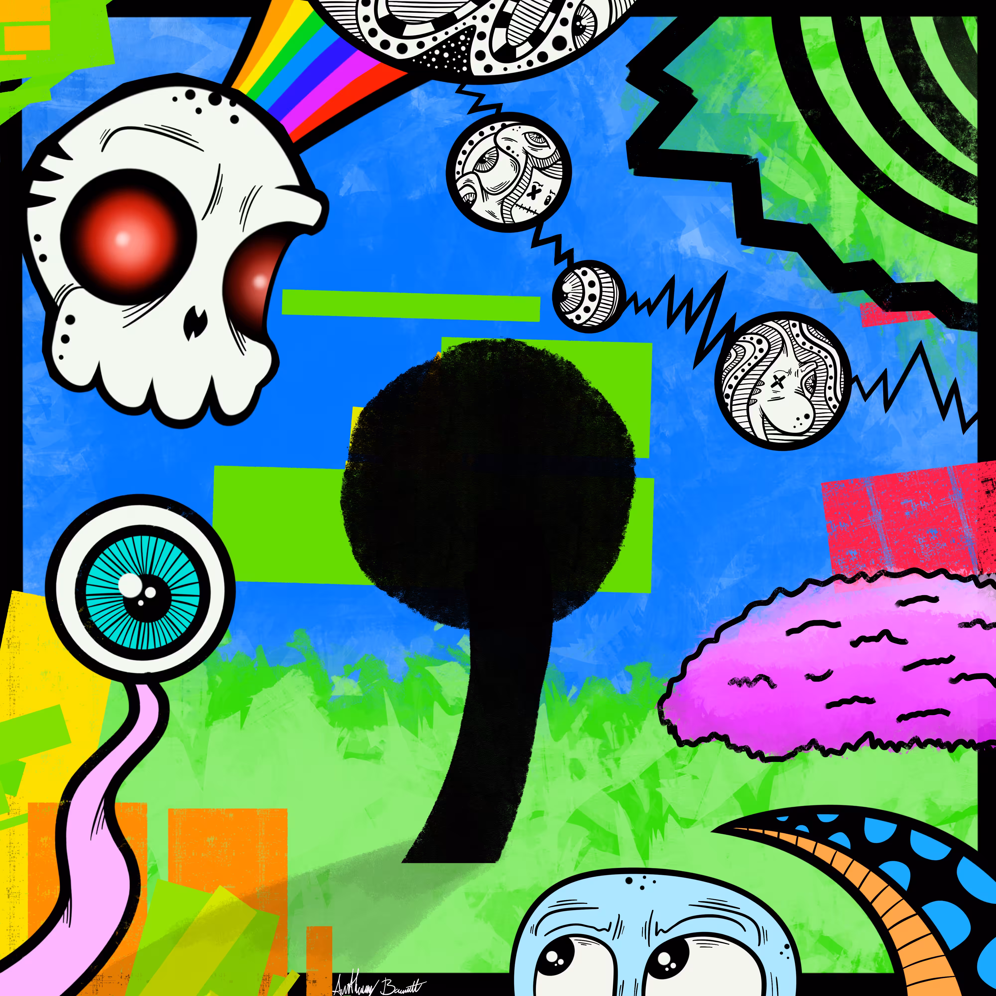 Cartoon Abstract Explosion 