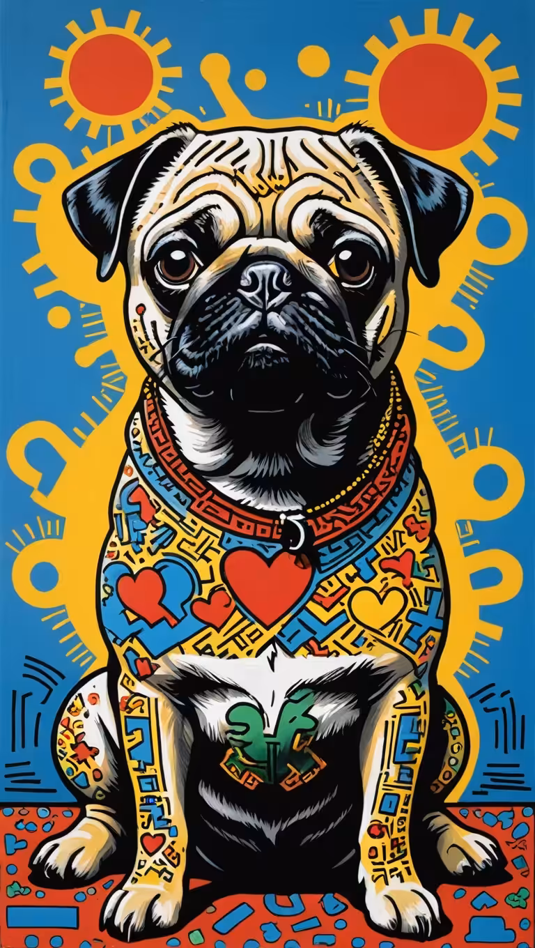 World famous painters: Pug #29