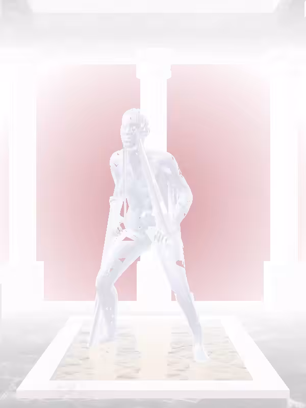 HeavenComputer: The Kicking Melted Blue Woman #7271