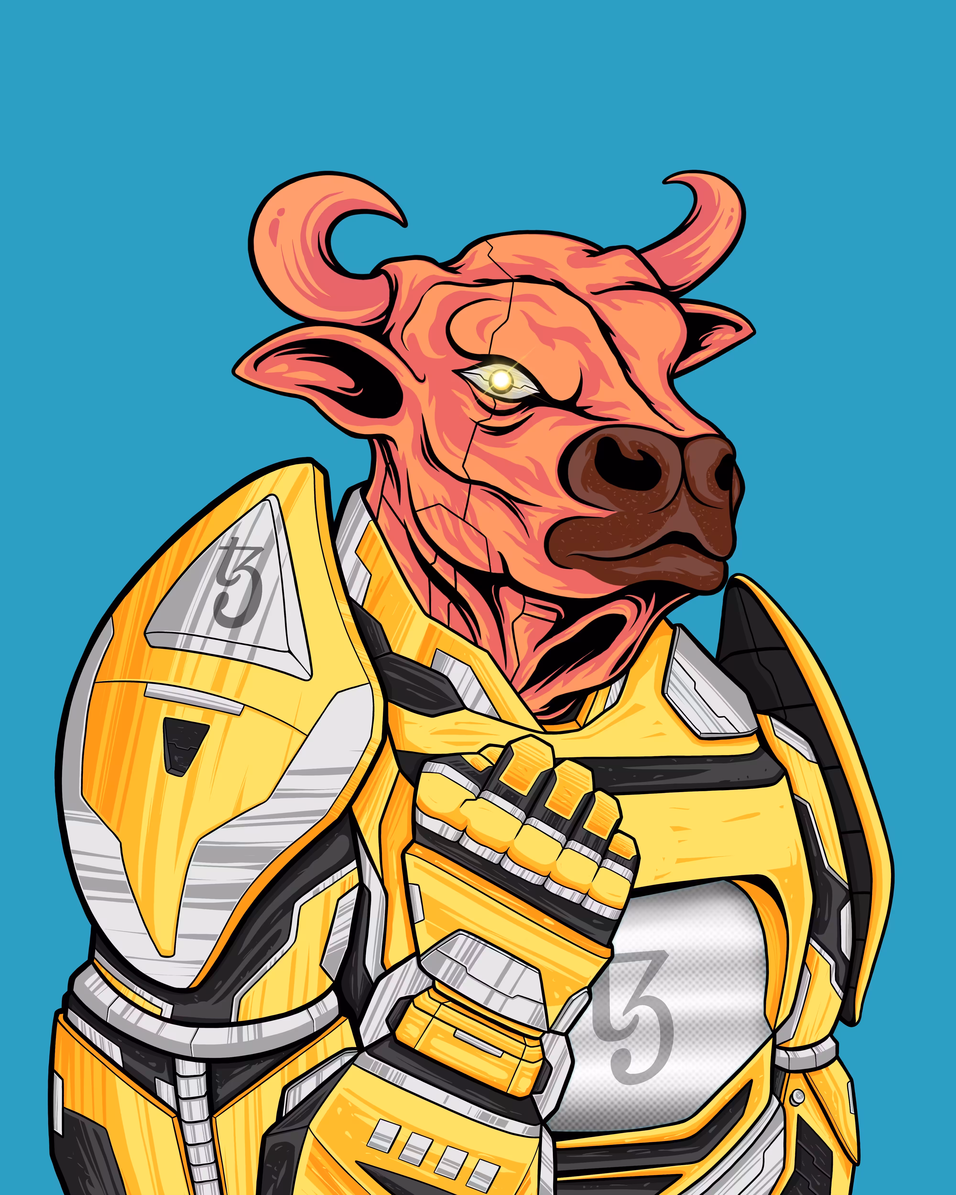 Madurese Cattle Cyborg Yellow #019