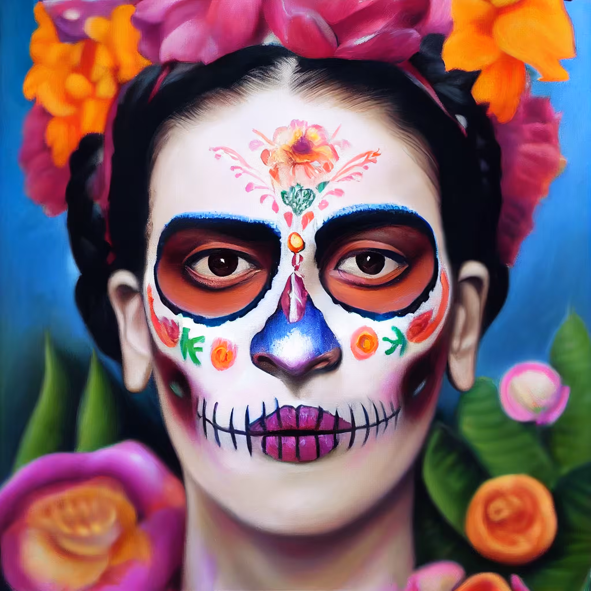 Celebrity Sugar Skulls - Frida II