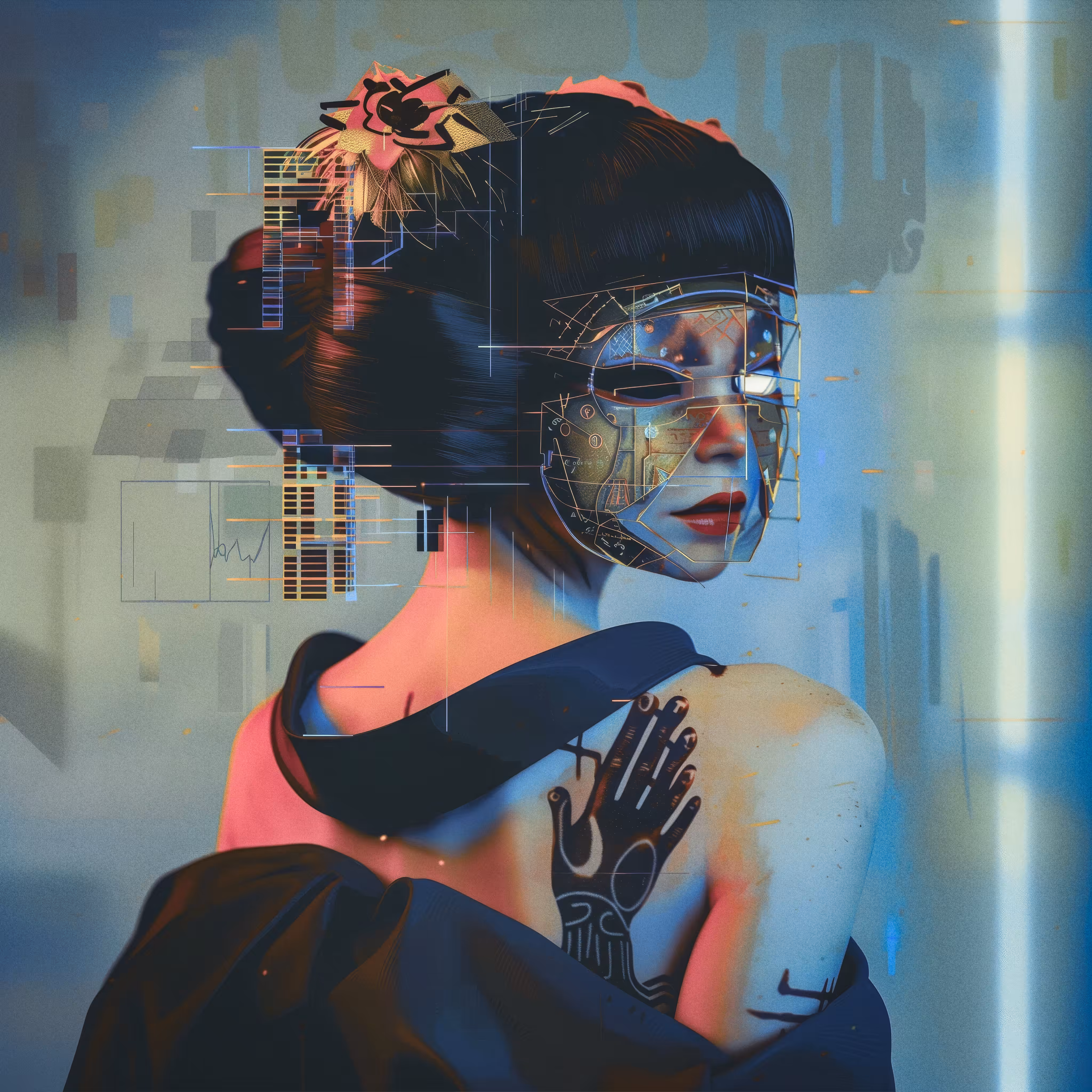 Portrait of a Geisha Droid