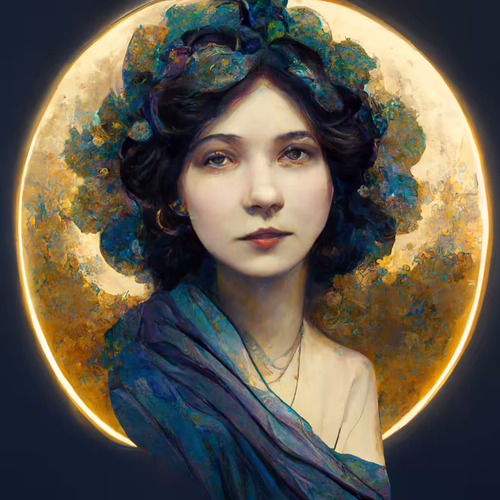 Goddess Art Nouveau Portrait #3