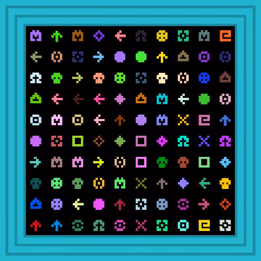 ABBBBBBB :: Procedural Symbols #221/1000