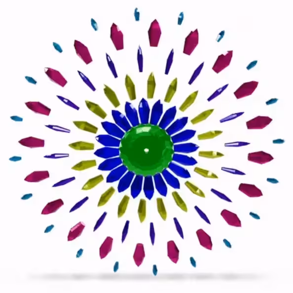 3D pinwheel #105 Crystal Wheel
