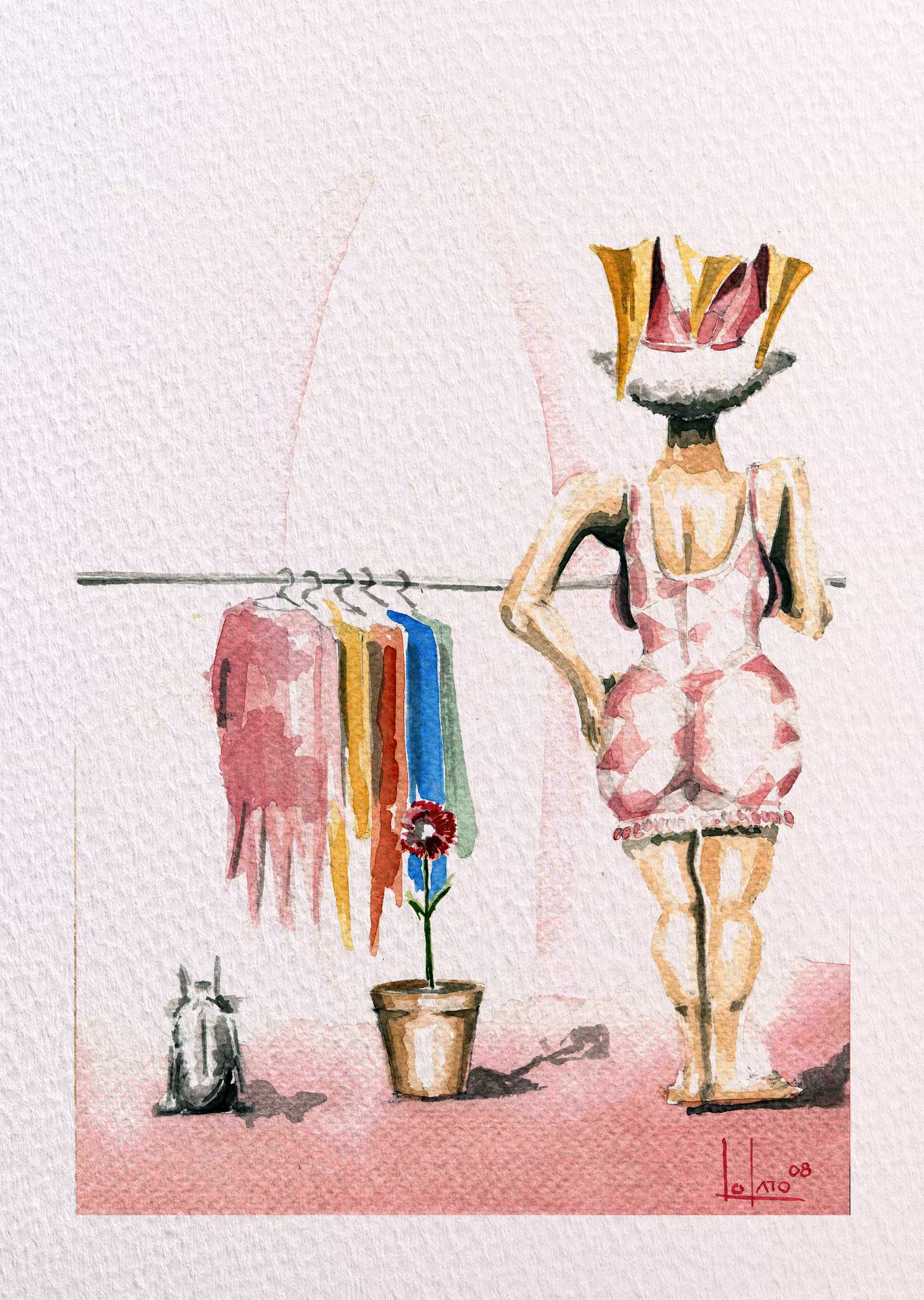 The wardrobe