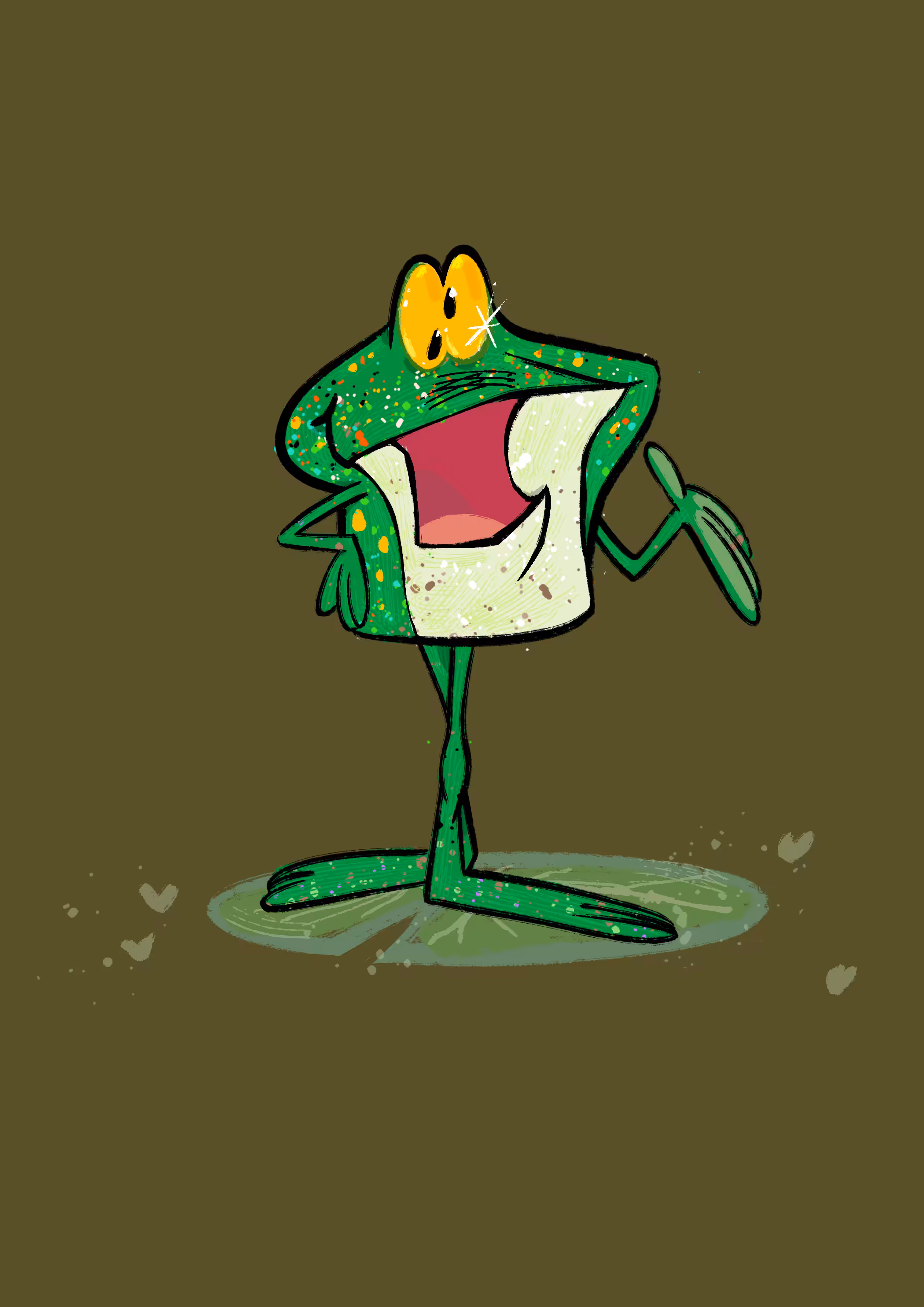 Magical Cartoon Crypto Frog